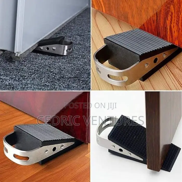 Rubber Door Stopper With Stainless Steel Handle
