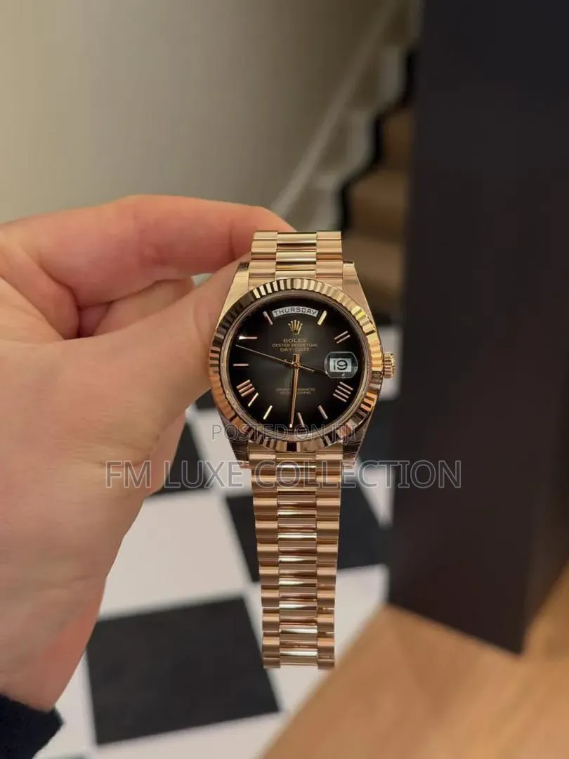 Original Rolex Perpetual Day-Date Wristwatch for Men