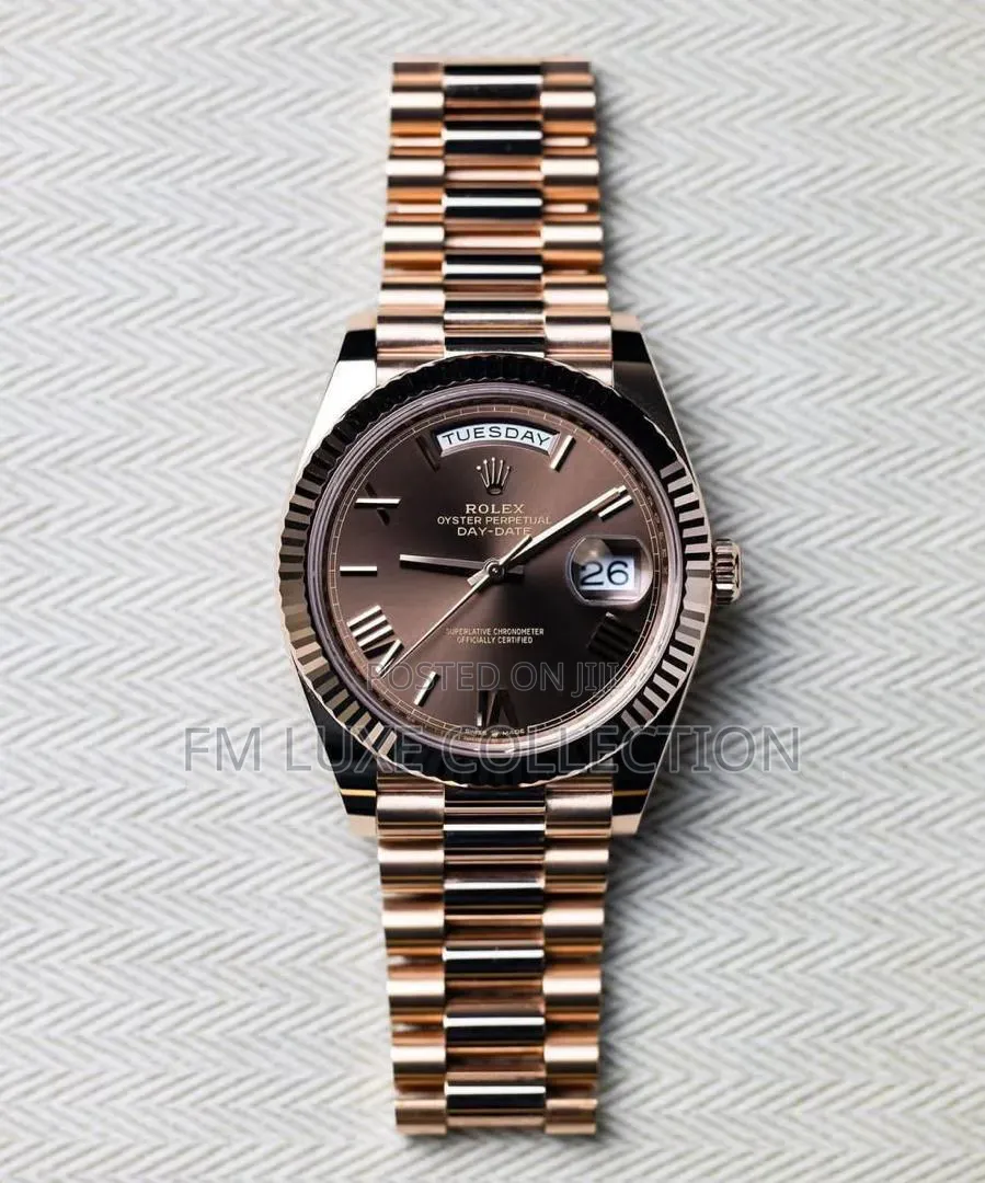 Original Rolex Perpetual Day-Date Wristwatch for Men