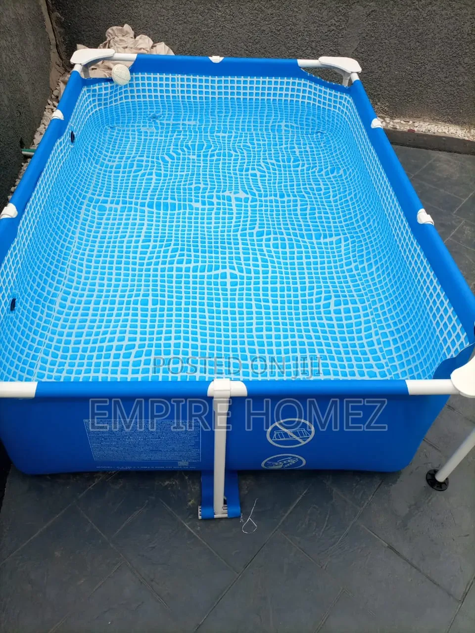 8ft by 4ft Children's Metal Swimming Pool