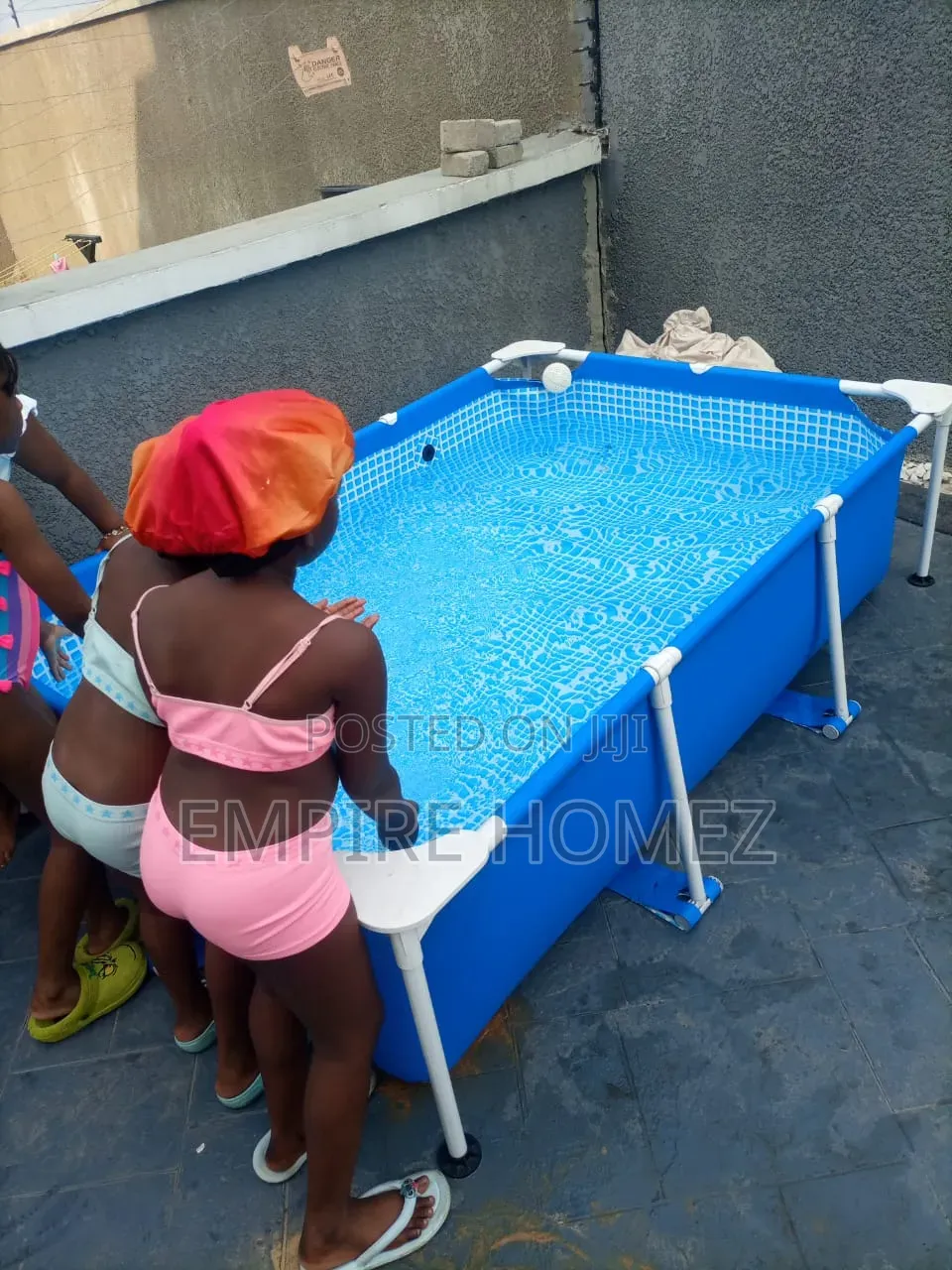 8ft by 4ft Children's Metal Swimming Pool