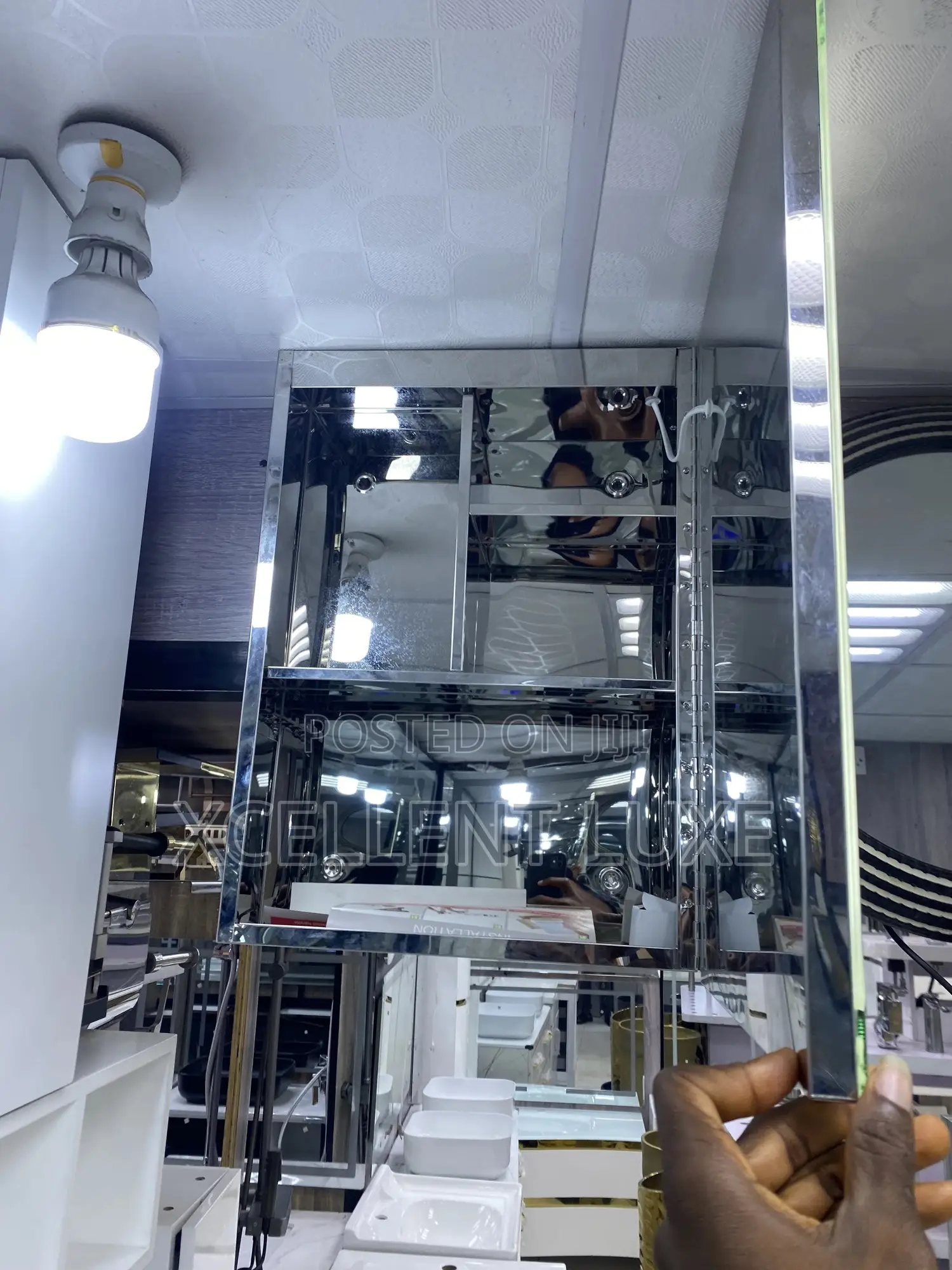 Led Mirror With Shelve (Cabinet Mirror)