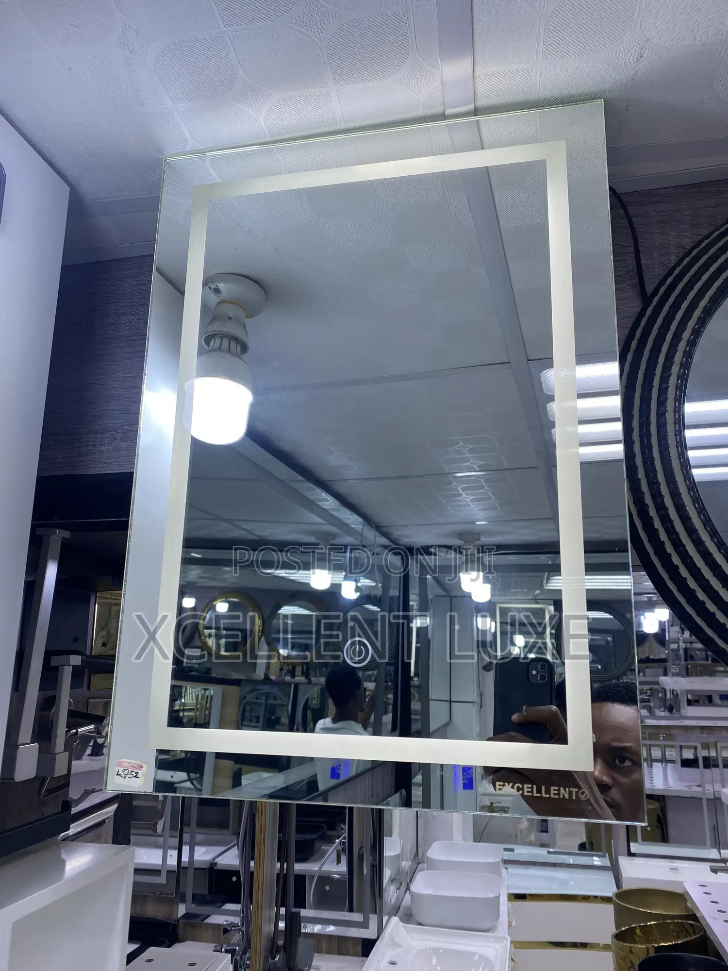Led Mirror With Shelve (Cabinet Mirror)