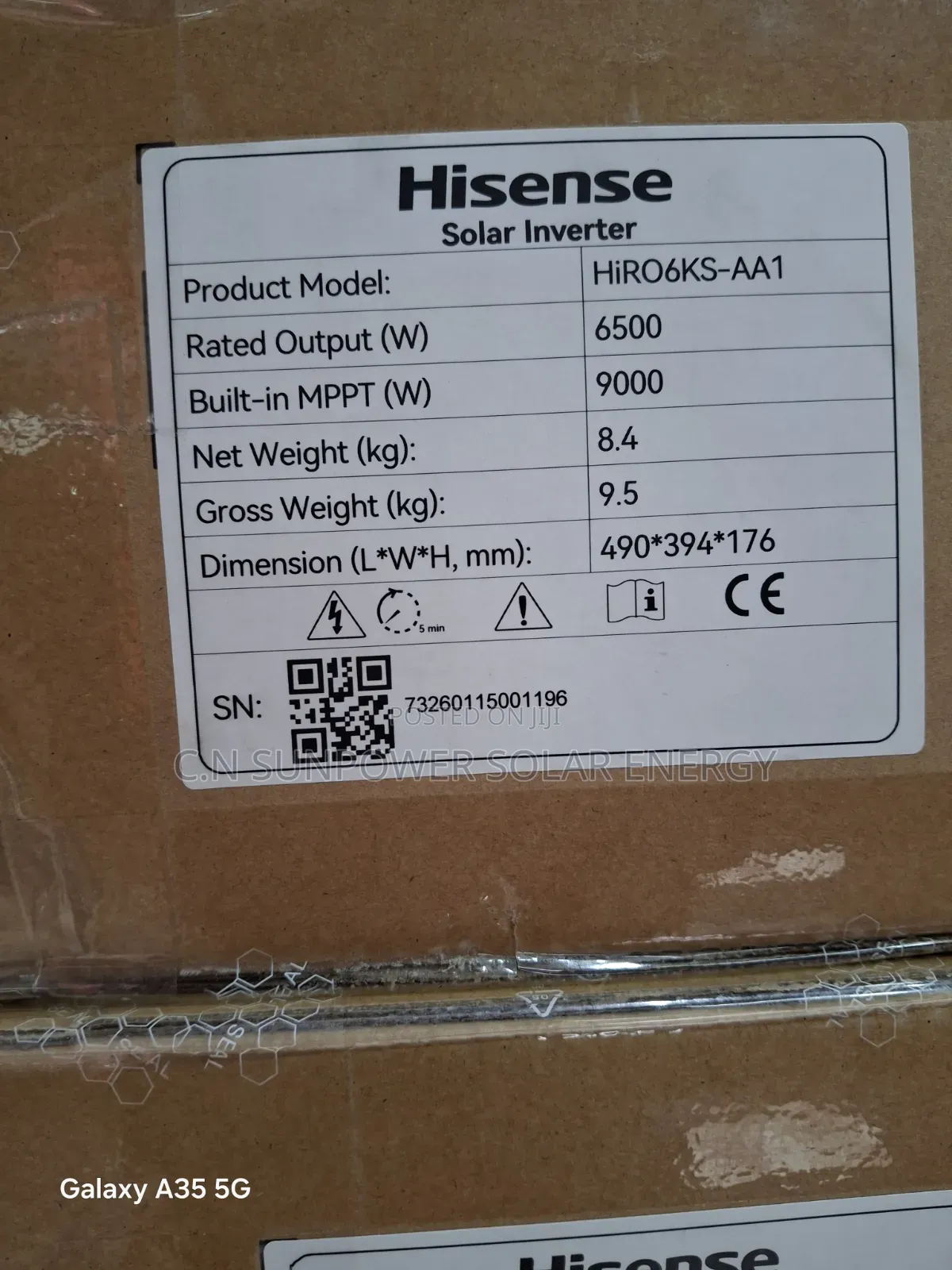 6.2va/48v Hisense Hybrid Inverter