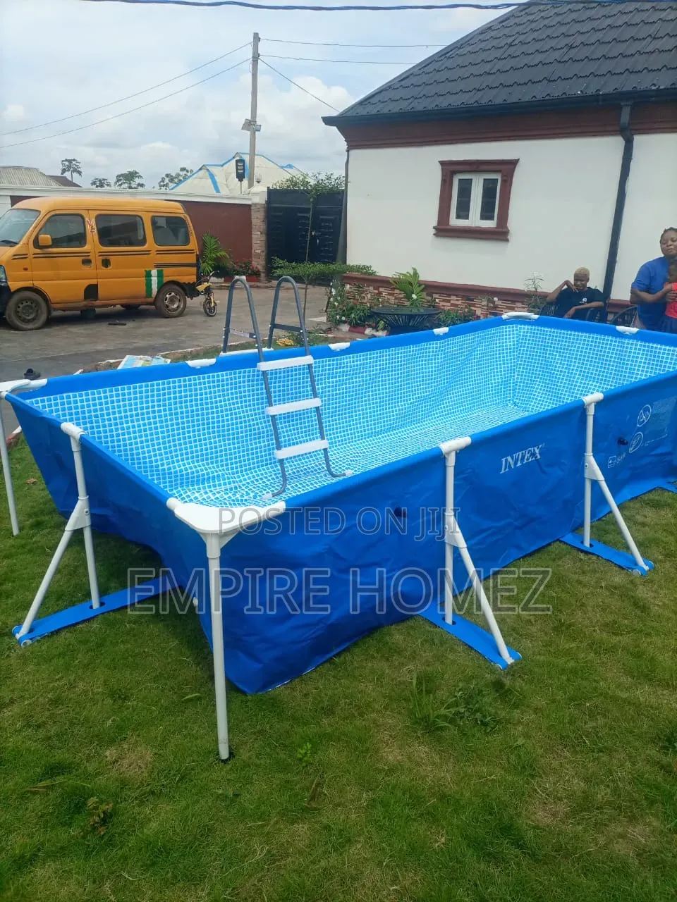 Intex 15ft Premium Rectangular Above Ground Pool – Family Edition
