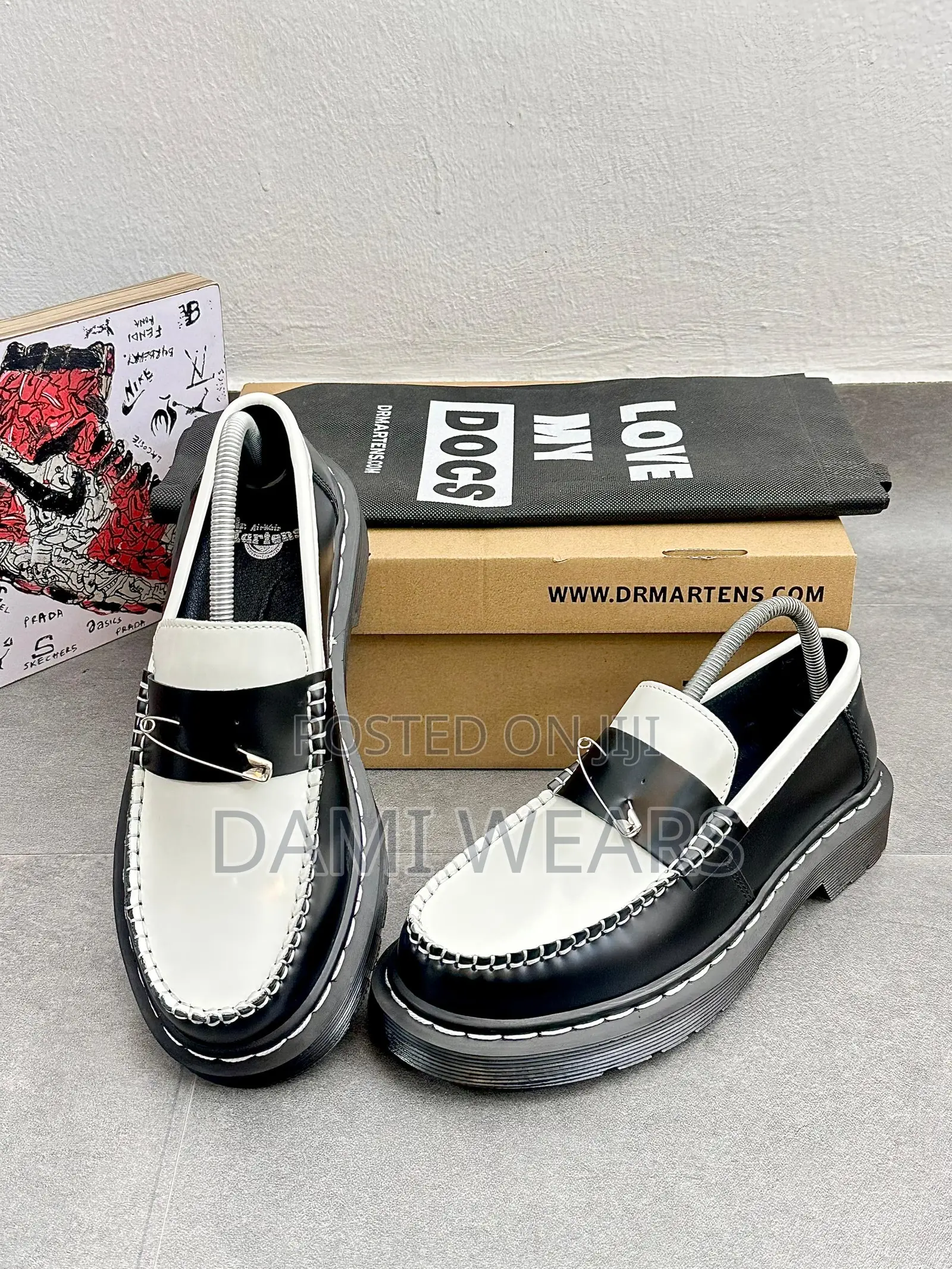Penton Loafers Pin White and Black