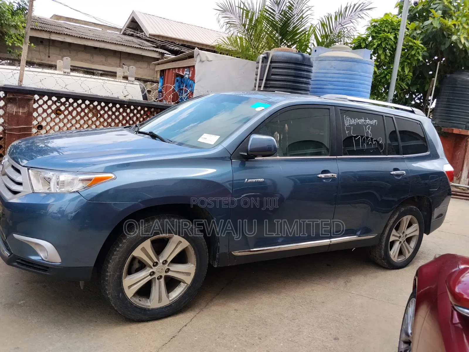 Toyota Highlander Limited 2012 Blue