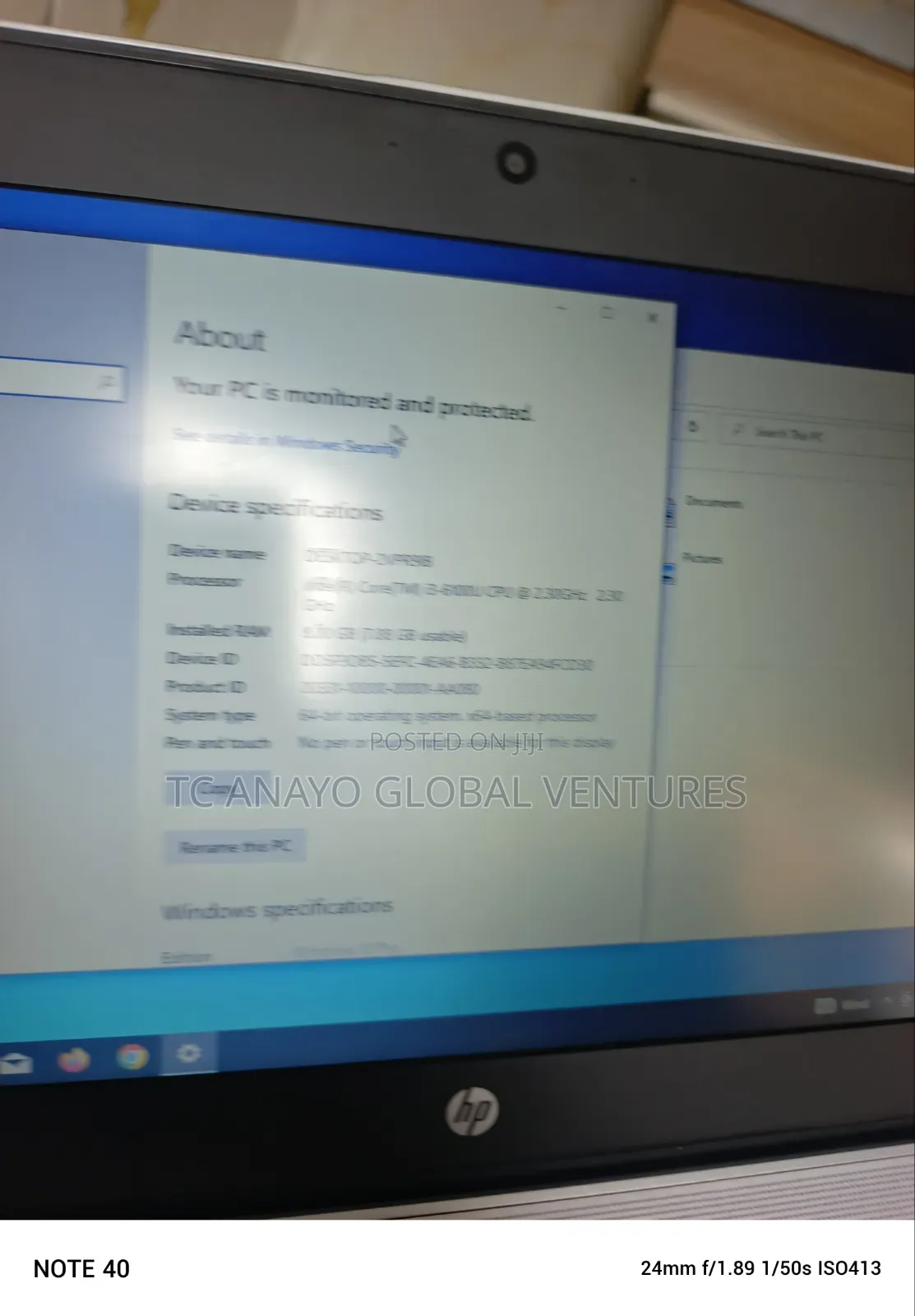Laptop HP EliteBook 820 G3 8GB Intel Core i3 SSD 256GB