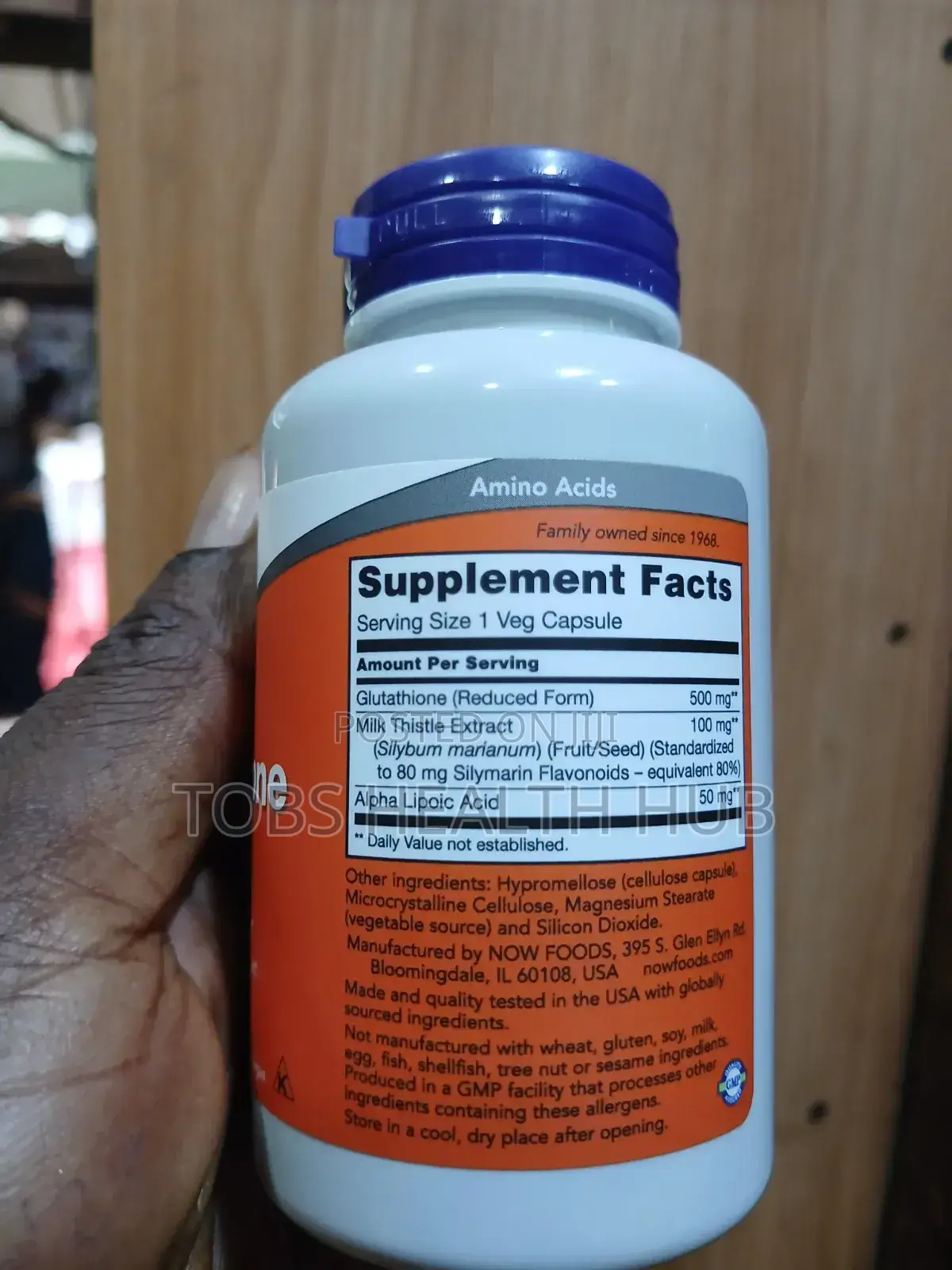 Now Foods Glutathione 500mg,Antioxidant, Immune Skin Support
