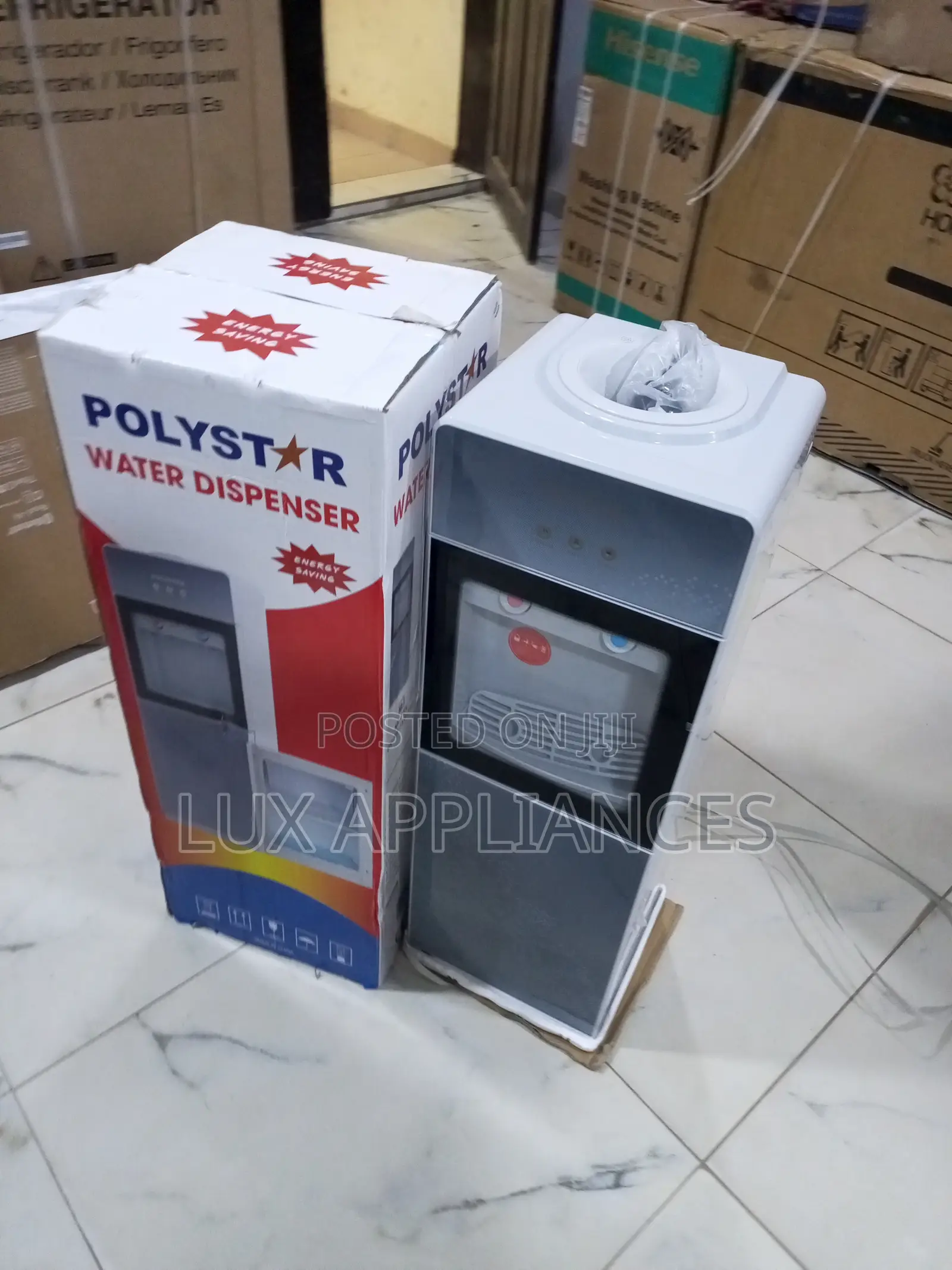 Polystar Glass Front Hot Cold Water Dispenser