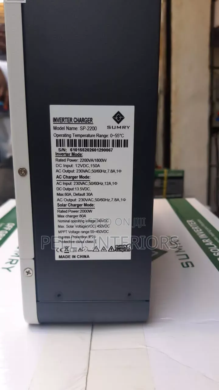 Sumry Solar Hybrid Inverter 2.2kva 12v
