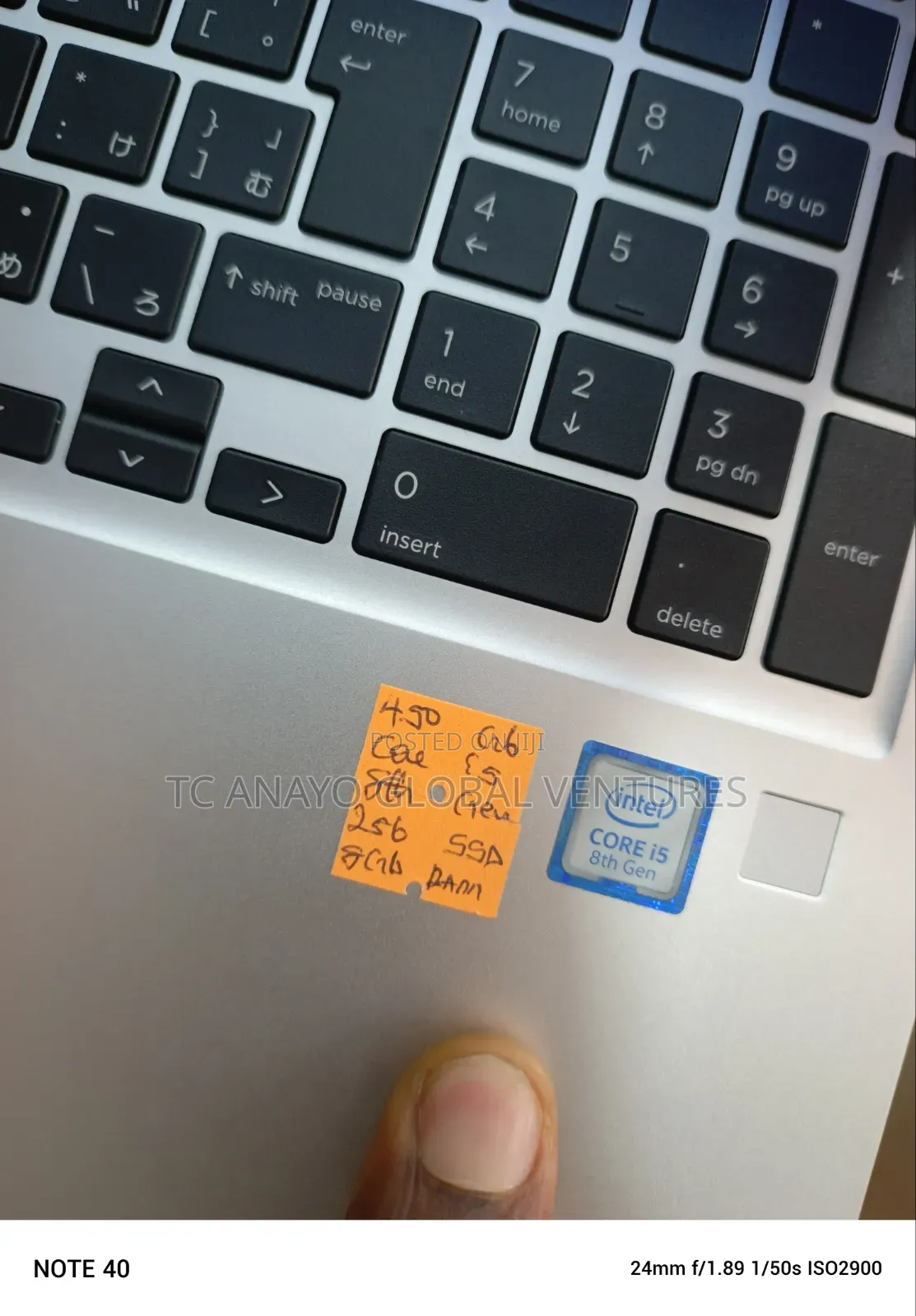 Laptop HP ProBook 450 G6 8GB Intel Core i5 SSD 256GB