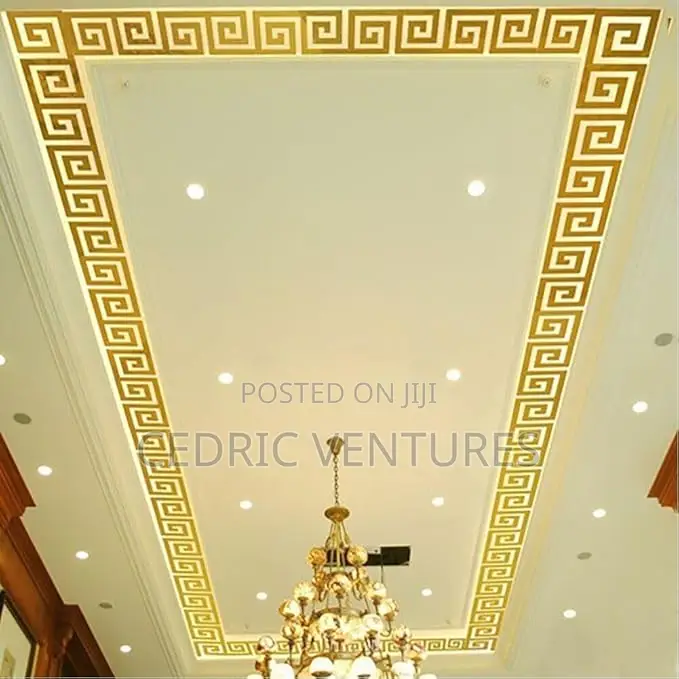 10pcs Self-Adhesive Acrylic Mirror Wall Stickers Gold - 10 X 10 Cm