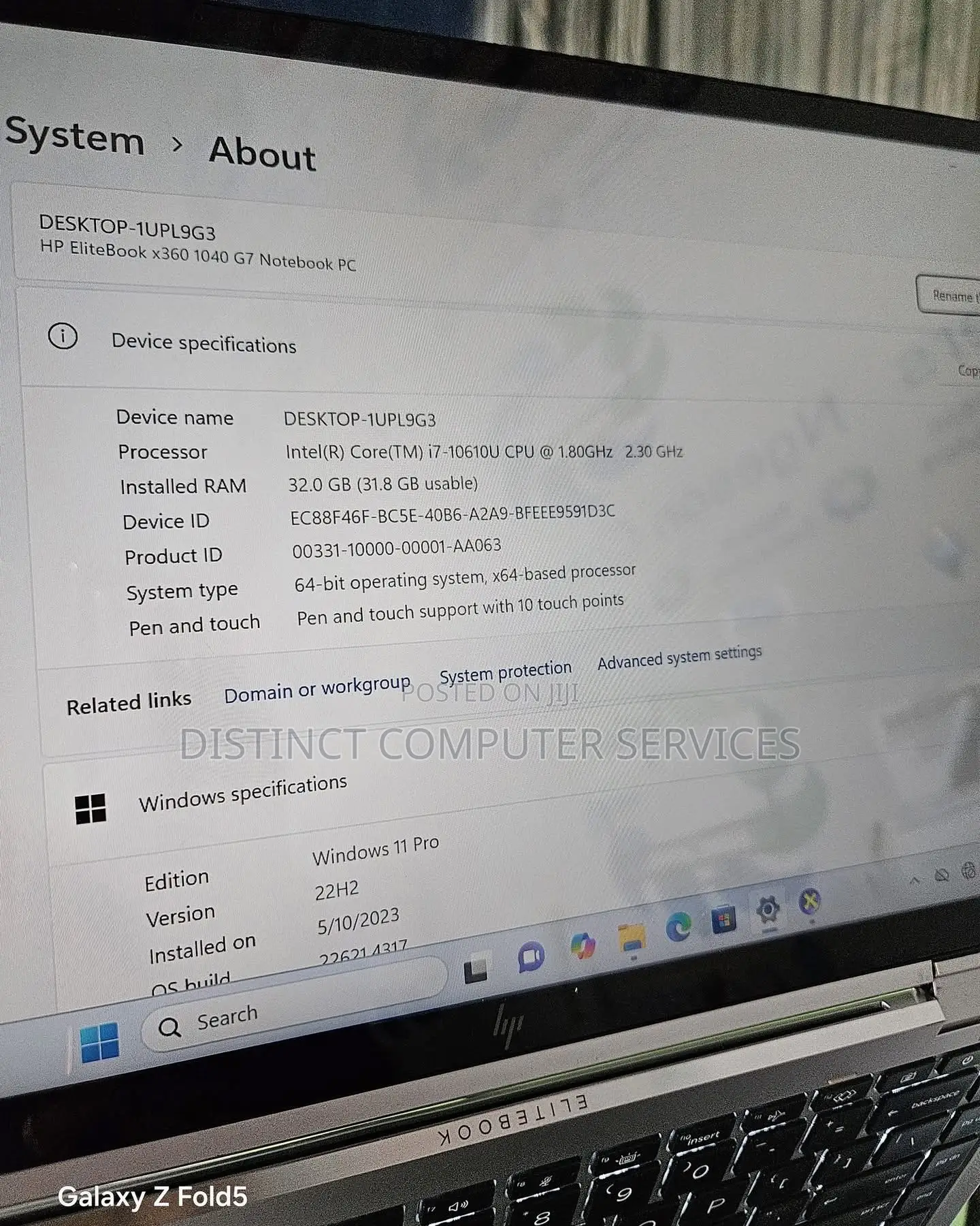 Laptop HP EliteBook x360 1040 G7 32GB Intel Core i7 SSD 512GB