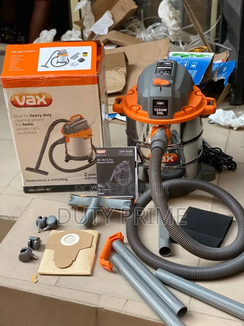 Vax 20l Wet Dry Vacuum Cleaner -1250w Powerful Vax Wet Dry Vacuum