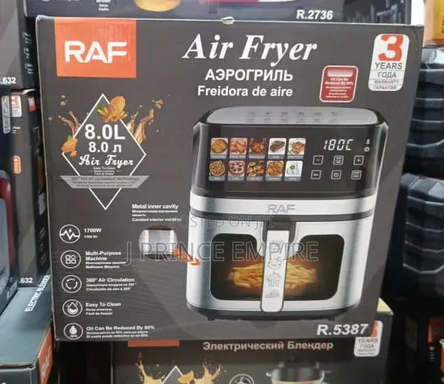 Raf Air Fryer 8 Liters Large Electric Airfryer Oven