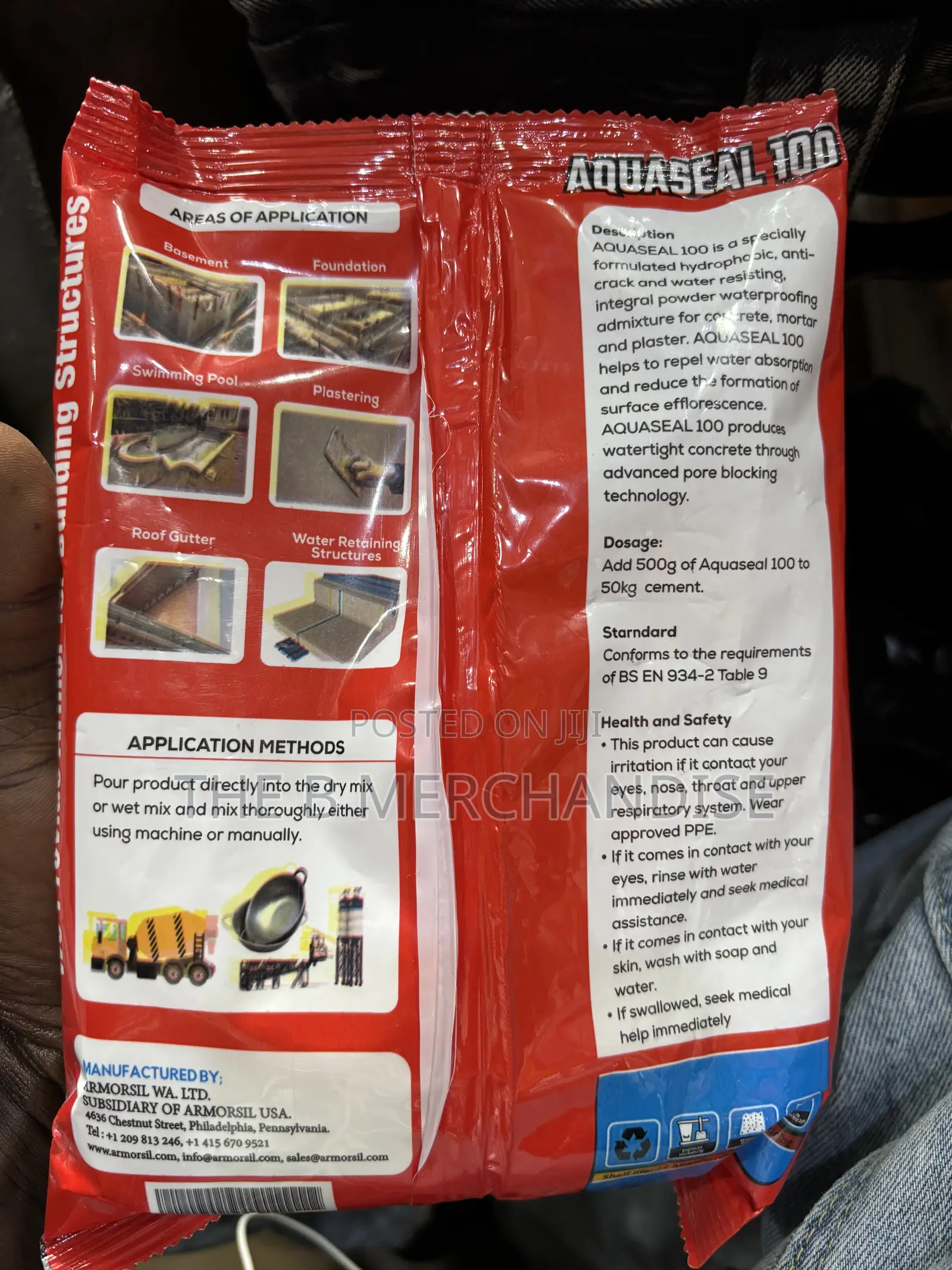 Aquaseal 100 (Waterproof and Anti-Crack Additive)
