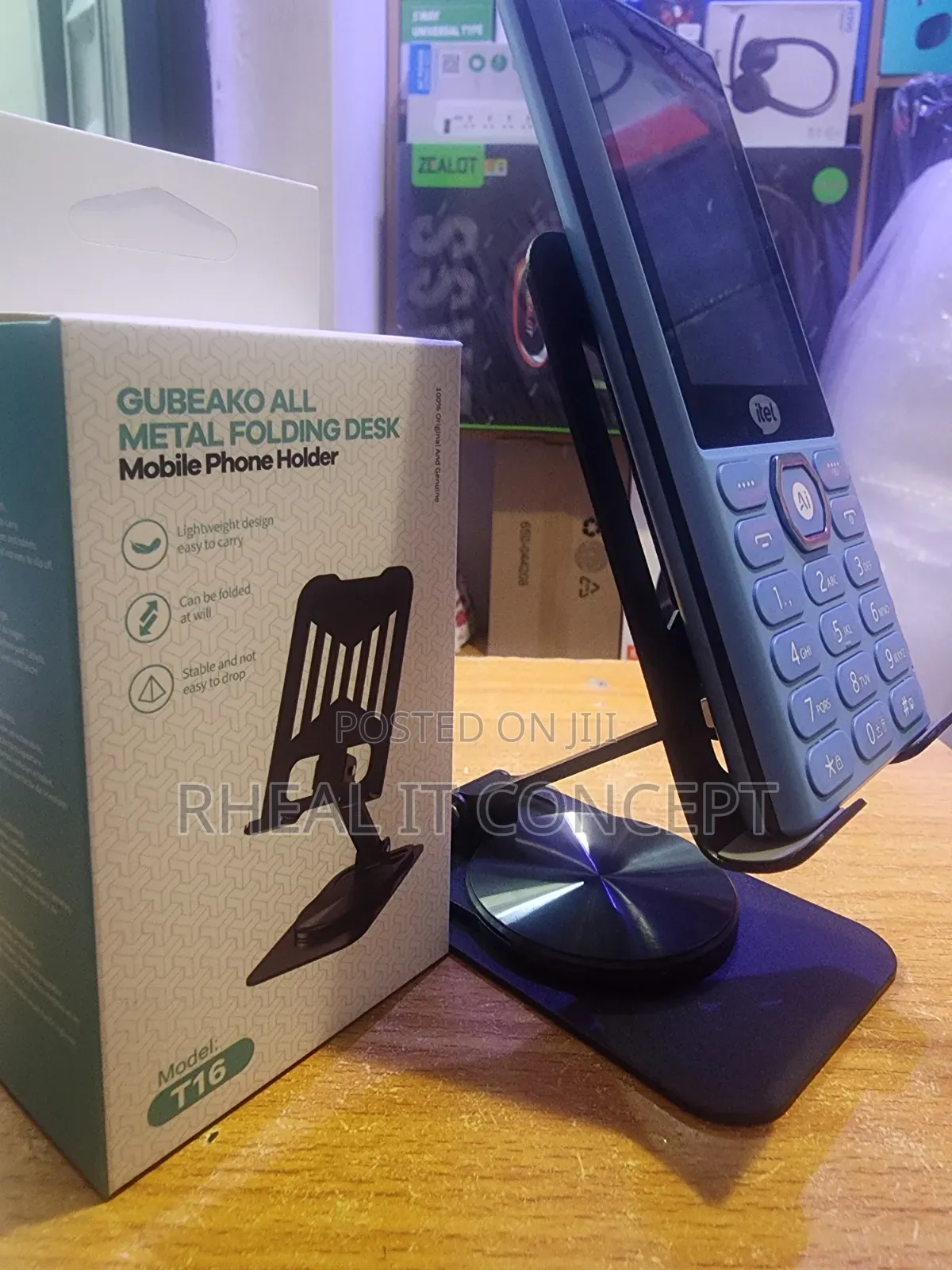 T16 Metallic 360 Rotating Phone Holder
