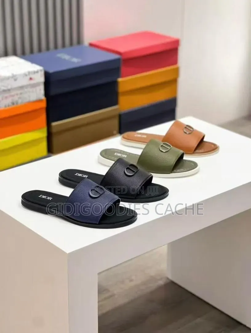 Plain Dior Cross Pam Slippers Size 40-46