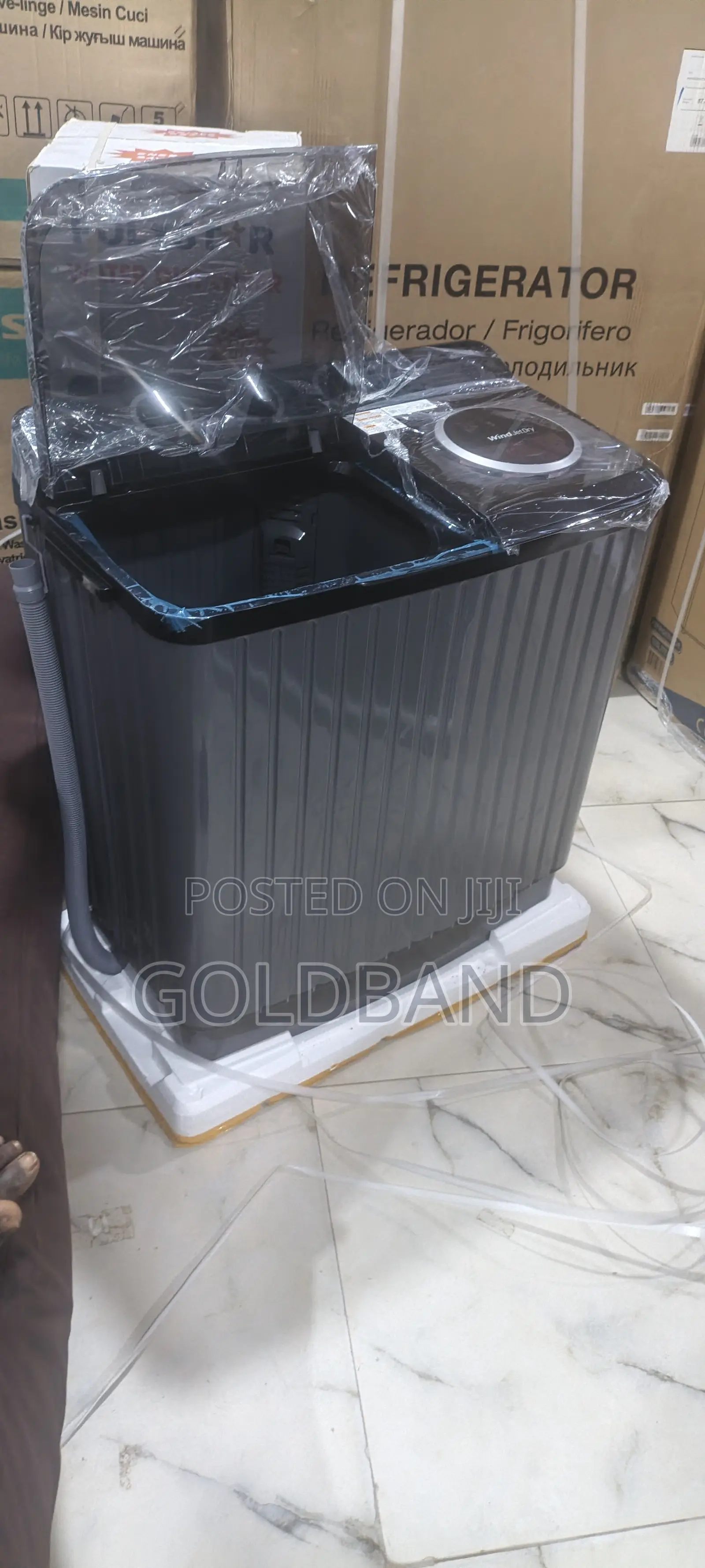 Lg Rollerjet 8kg Twin Tub Washing Machine With 3 Wash Programs