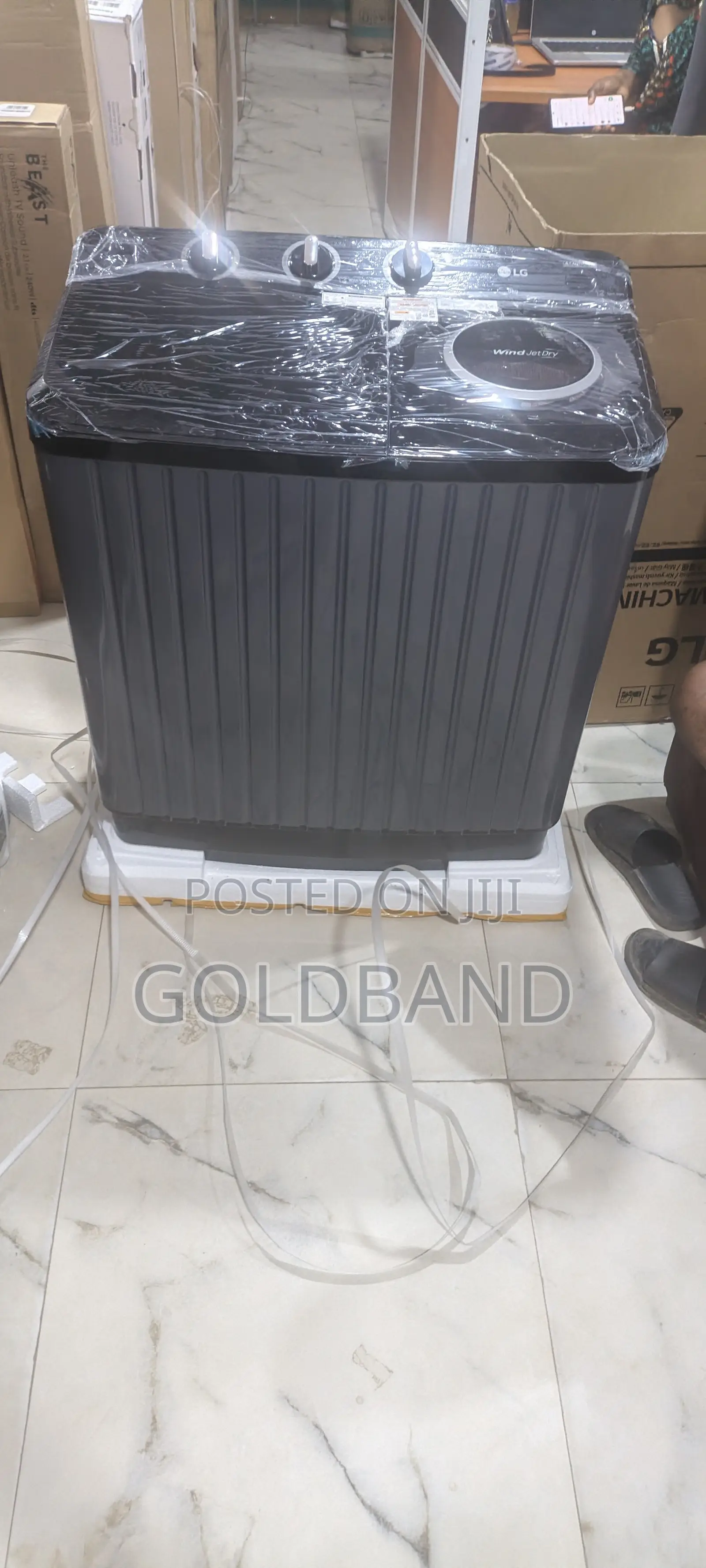 Lg Twin Tub Washer With Rollerjet Pulsator Wind Jet Dry