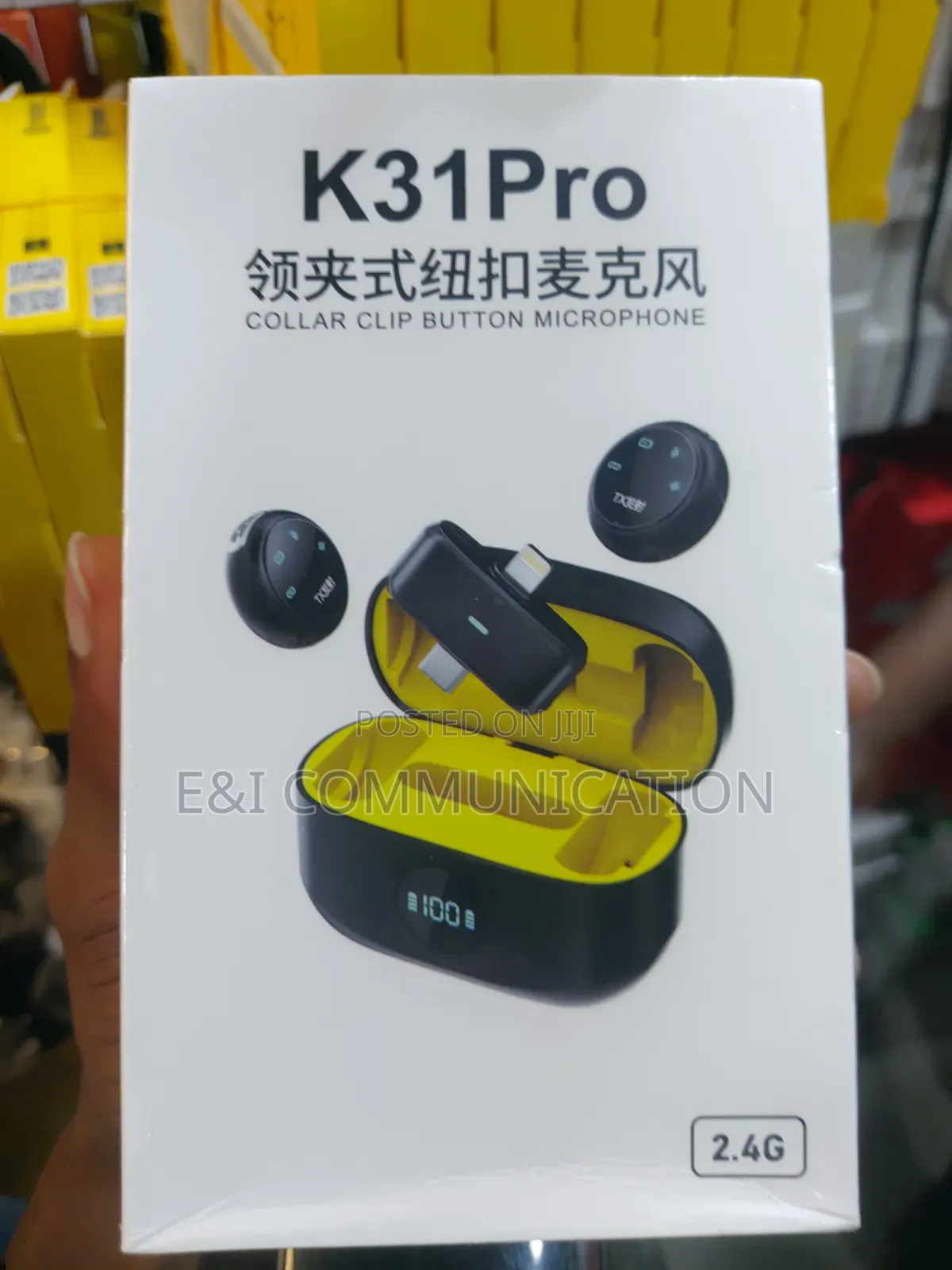 K31 Pro Wireless Mic, For Type C And Lighting.
