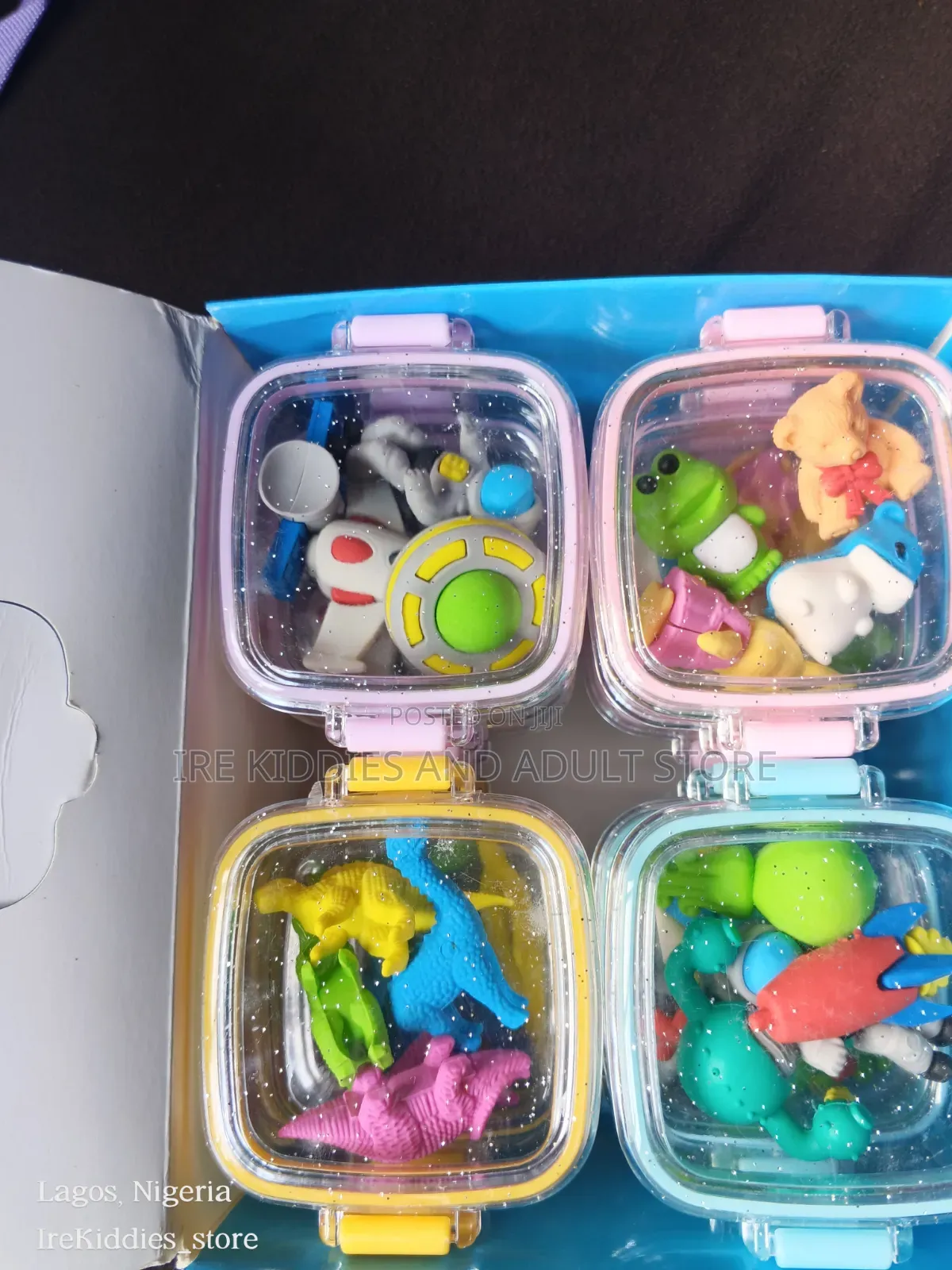 12 Boxes Of Assorted Erasers