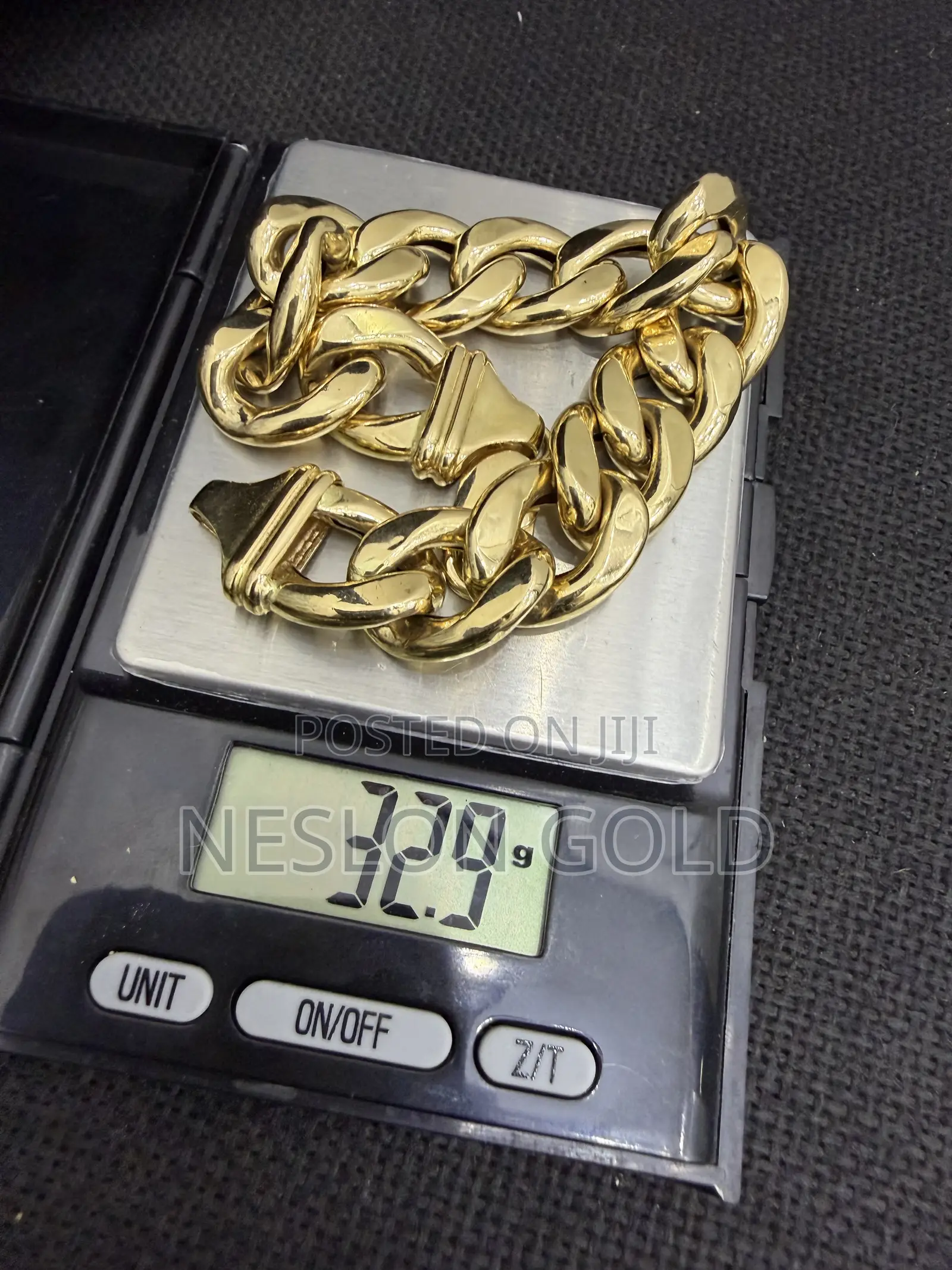 Pure Italy 750 Tested 18karat Solid Gold Cuban Bracelet