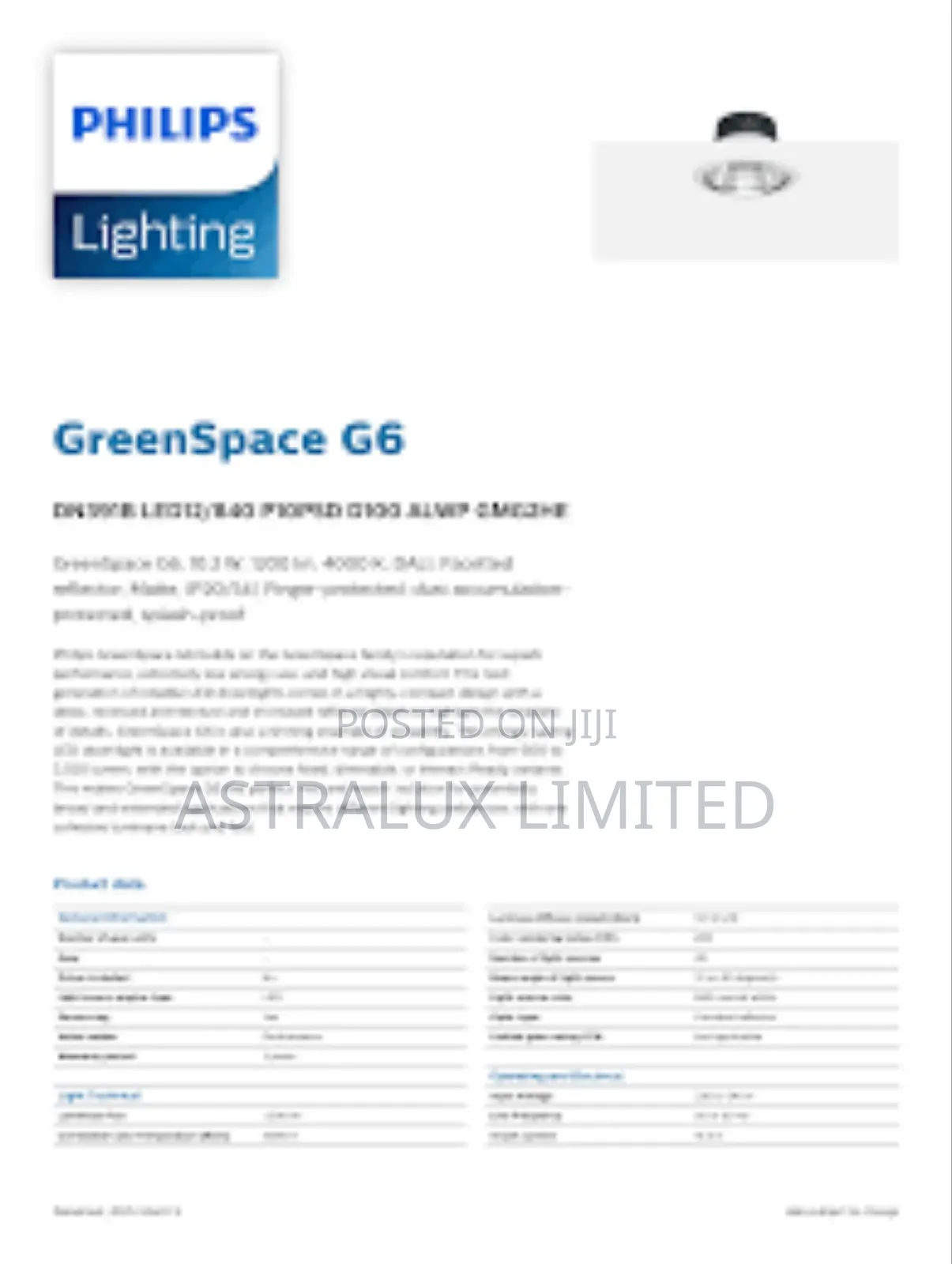 Philips Green Space G6 16w Recesses Downlight