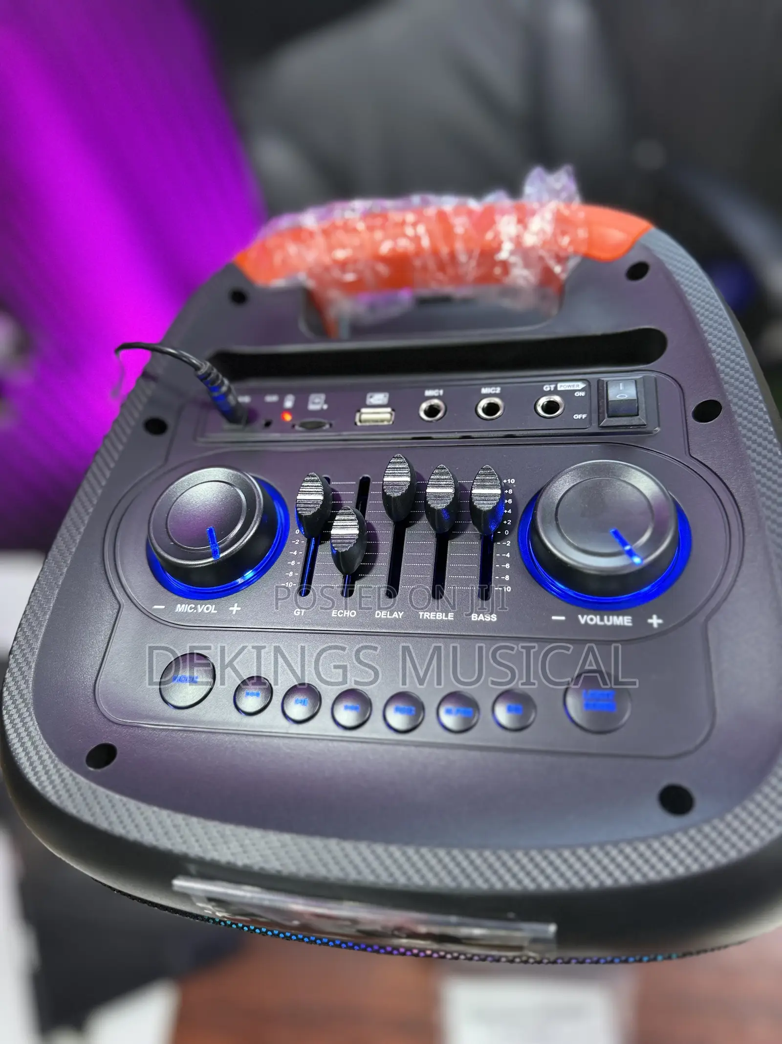 Boss Digital Dr8830 Partybox Karaoke Speaker With Mic