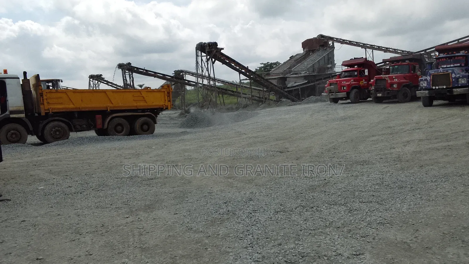 Stone and Granite With Truck
