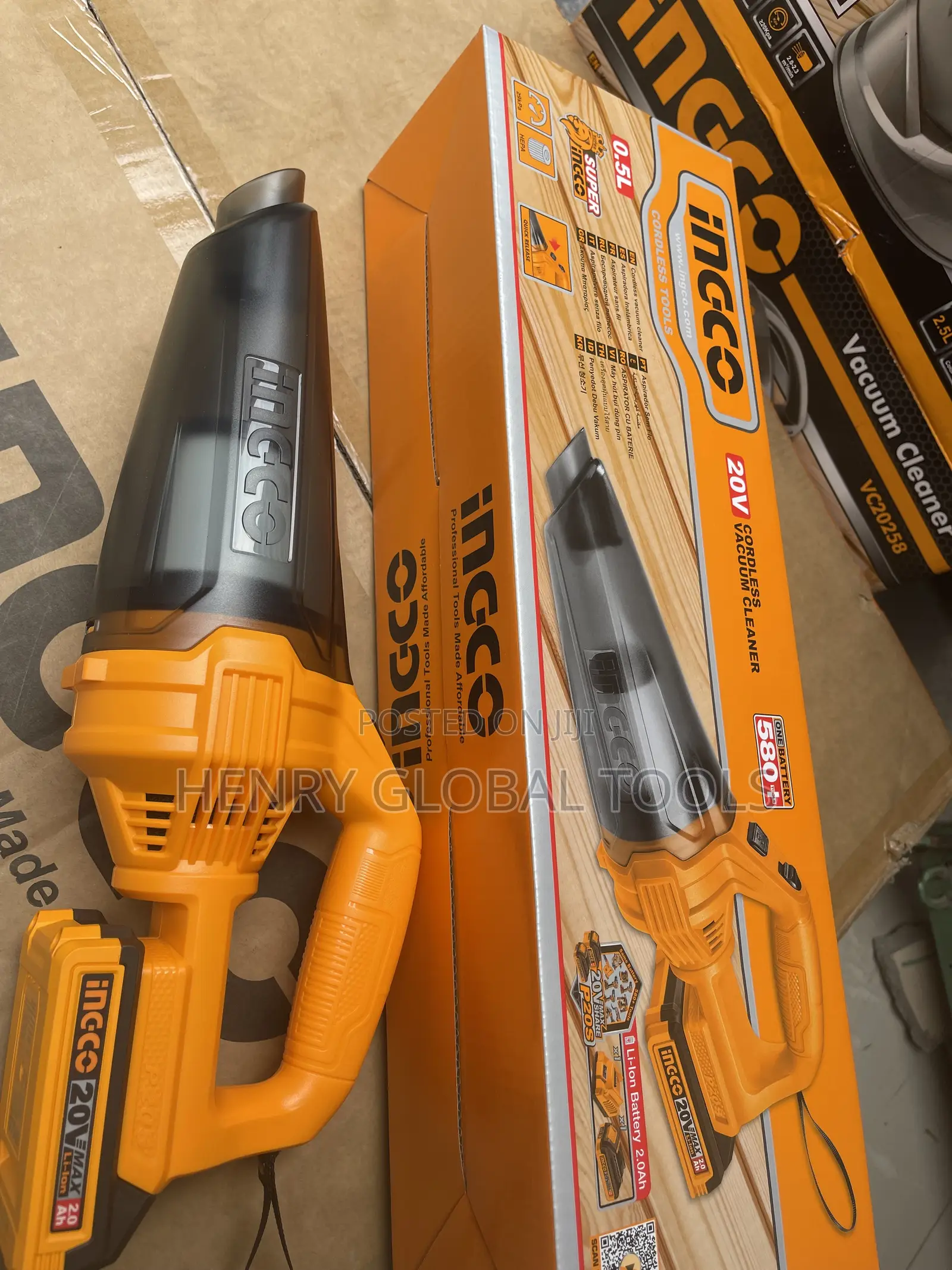 20v Ingco Car Battery Operated Vacuum Cleaner