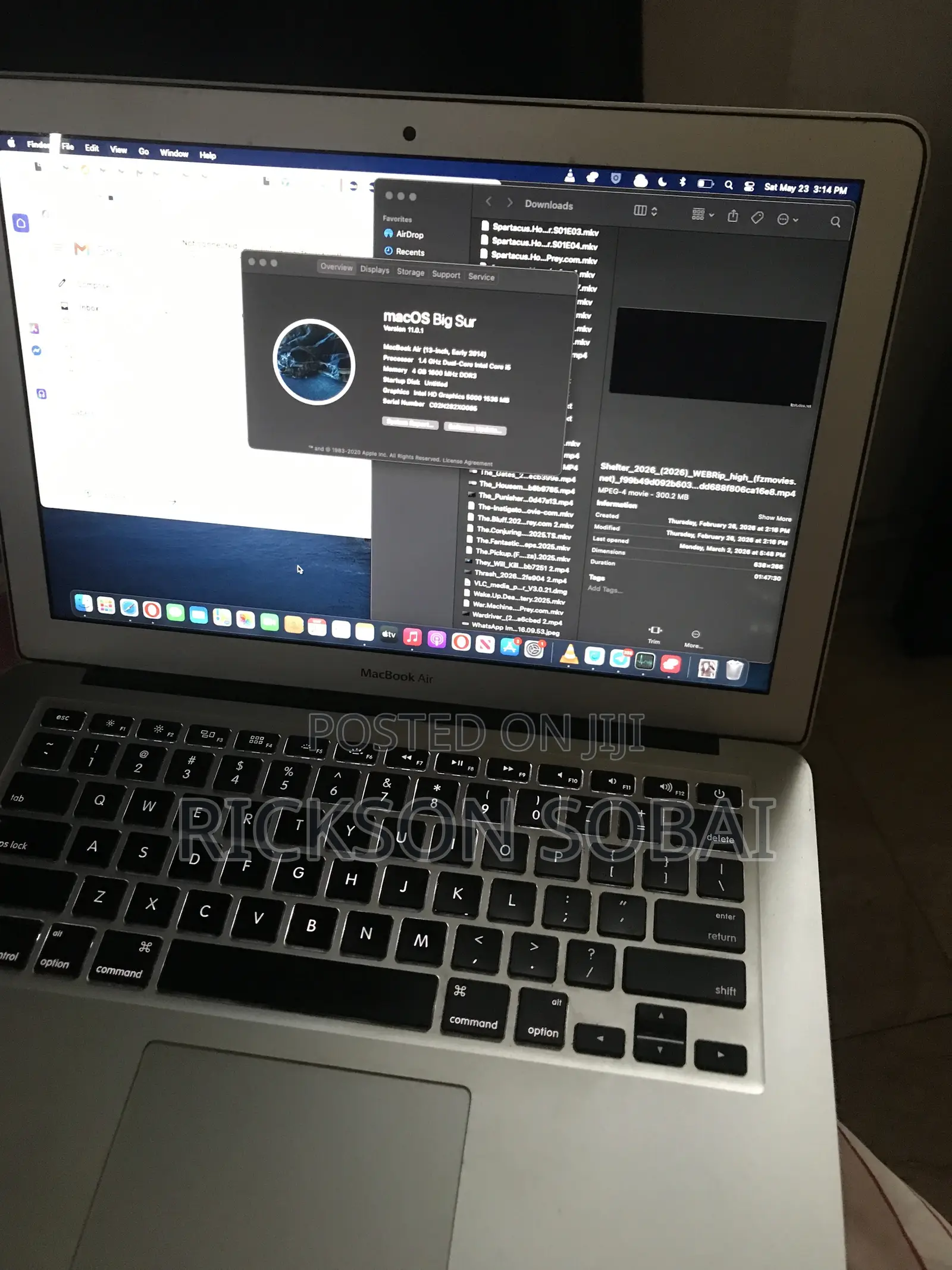 Laptop Apple MacBook 2014 4GB HDD 500GB
