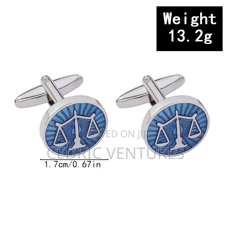 Scales of Justice Men's Shirt Cufflinks