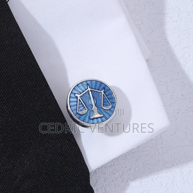 Scales of Justice Men's Shirt Cufflinks