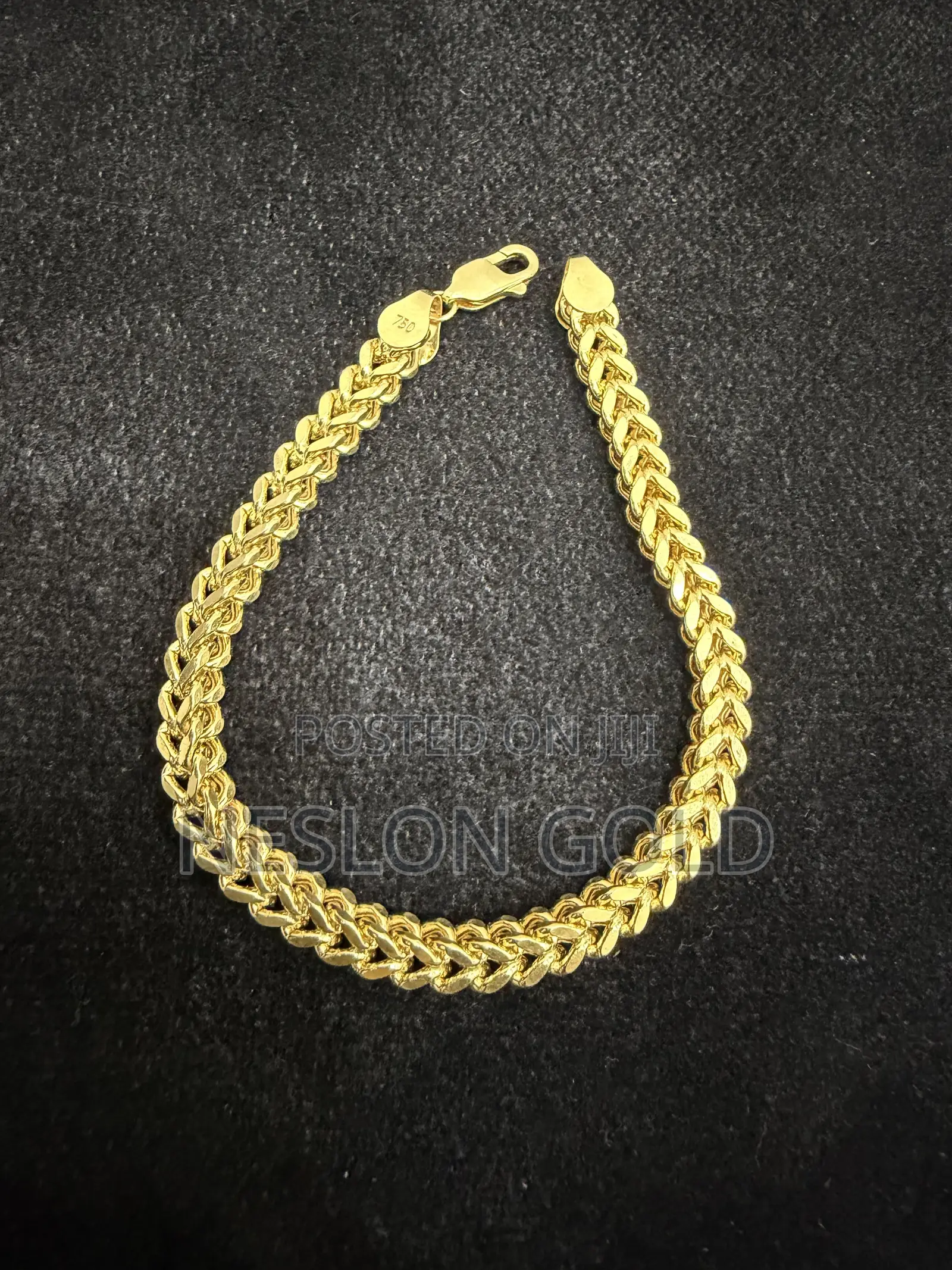 Italy 750 Tested 18karat Franco Design Bracelet