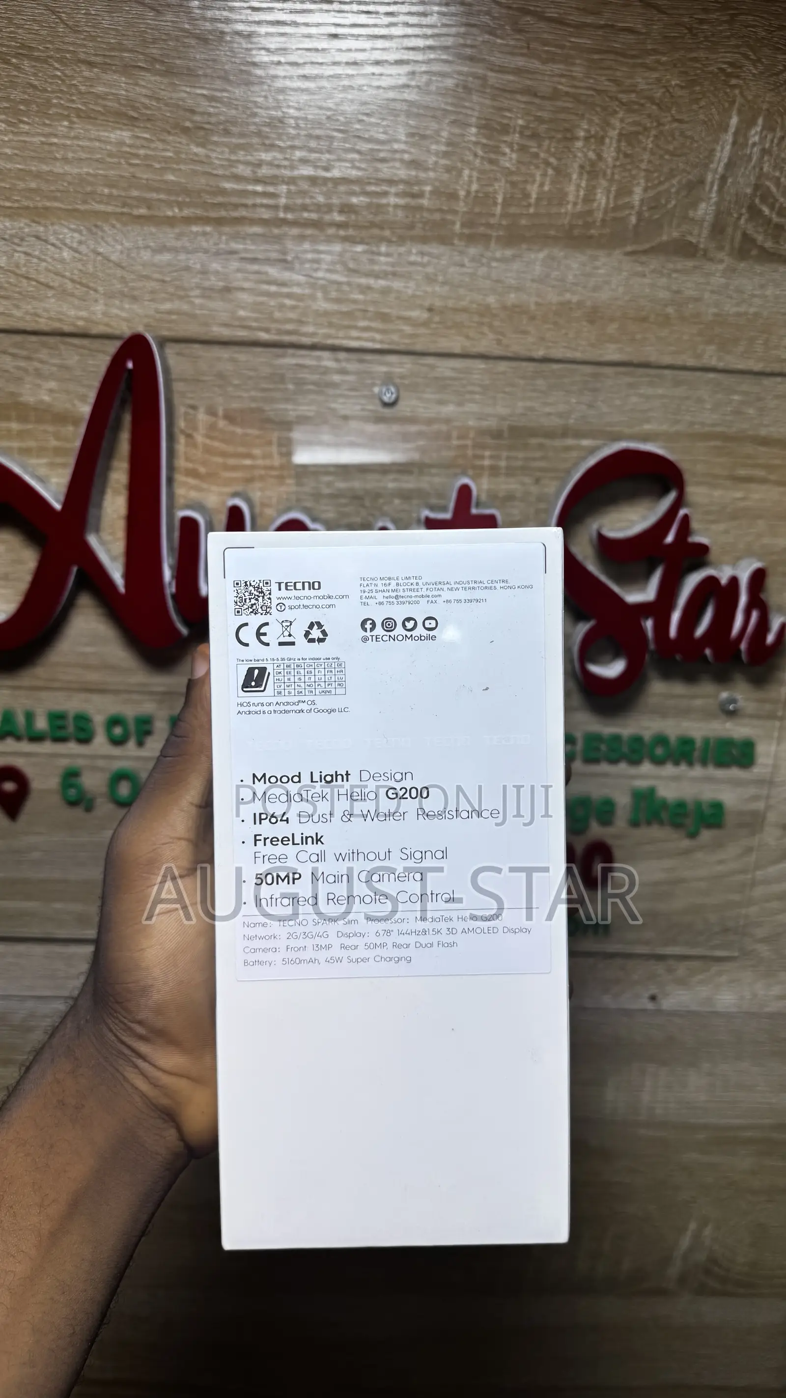 New Tecno Spark Slim 256 GB White