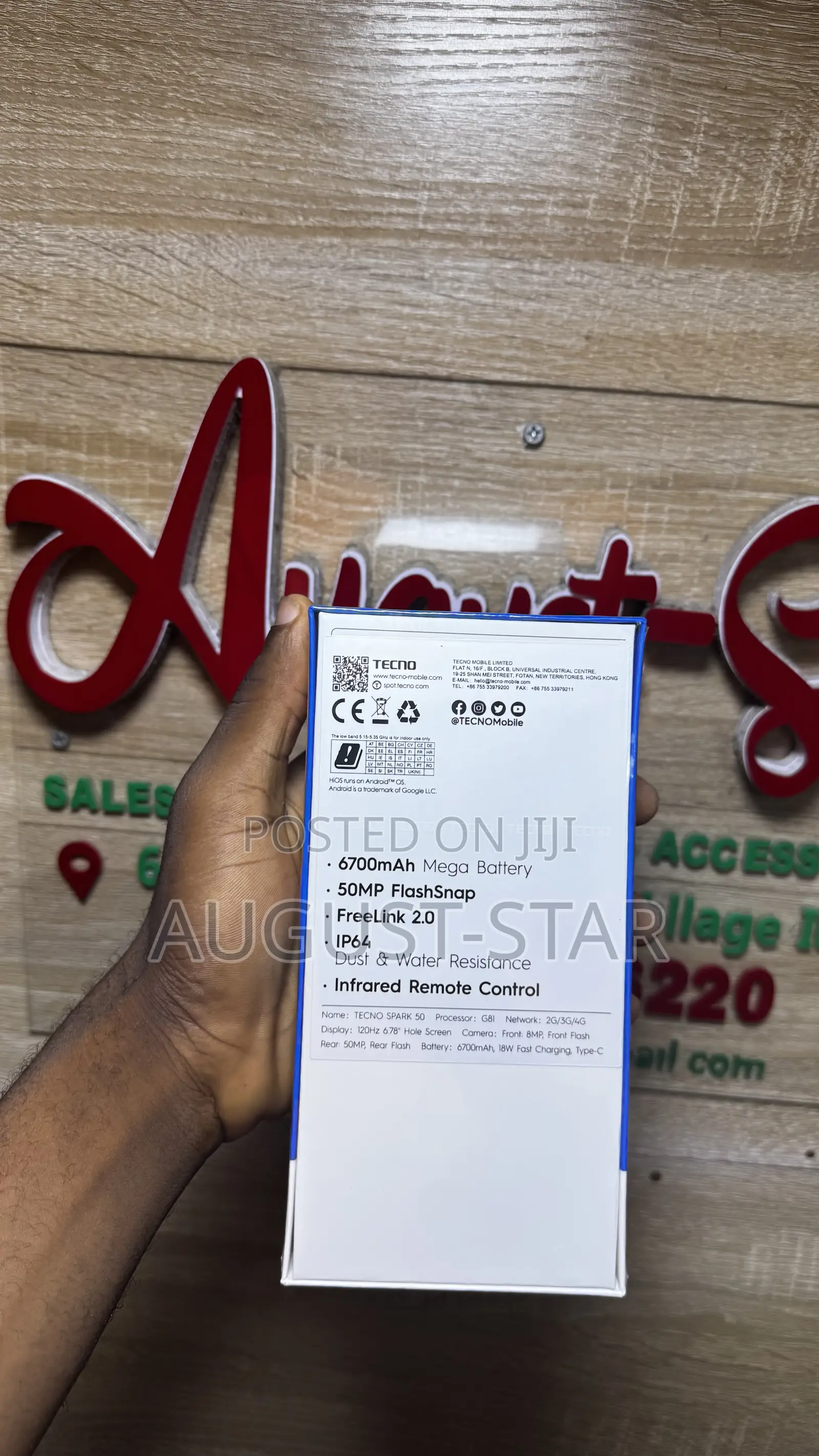 New Tecno Spark 50 128 GB Gray