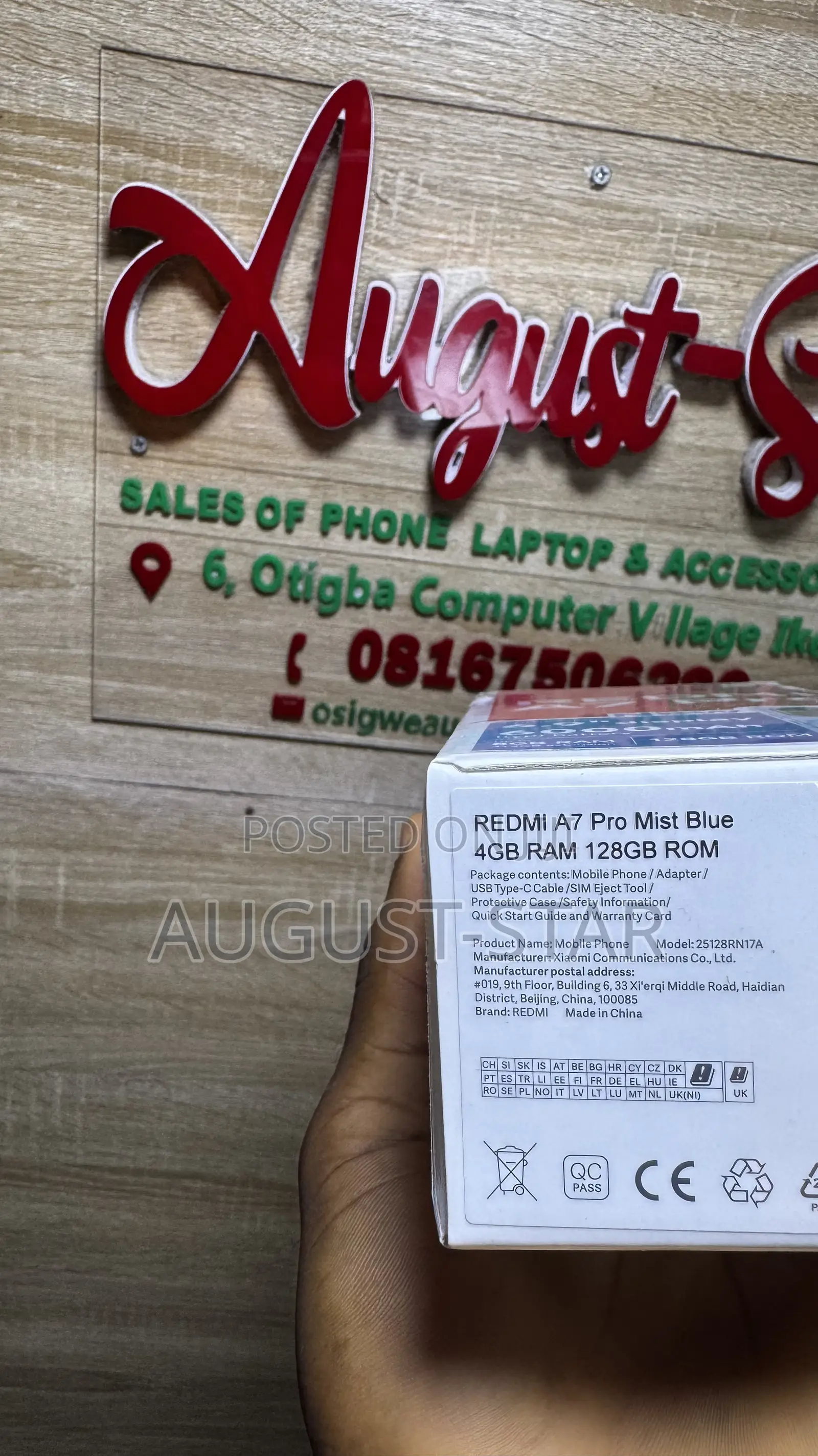 New Xiaomi Redmi A7 Pro 128 GB Blue