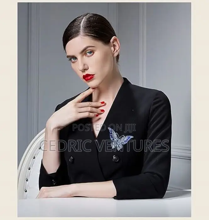 Rhinestone Butterfly Brooch Handset Stones For Women
