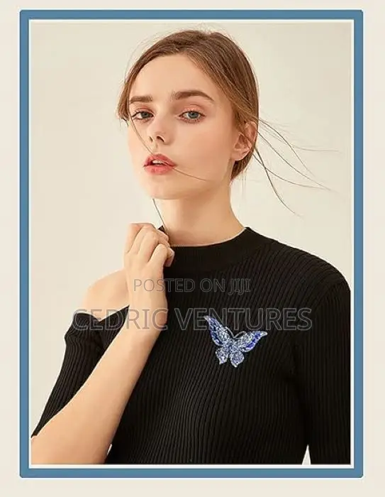 Rhinestone Butterfly Brooch Handset Stones For Women