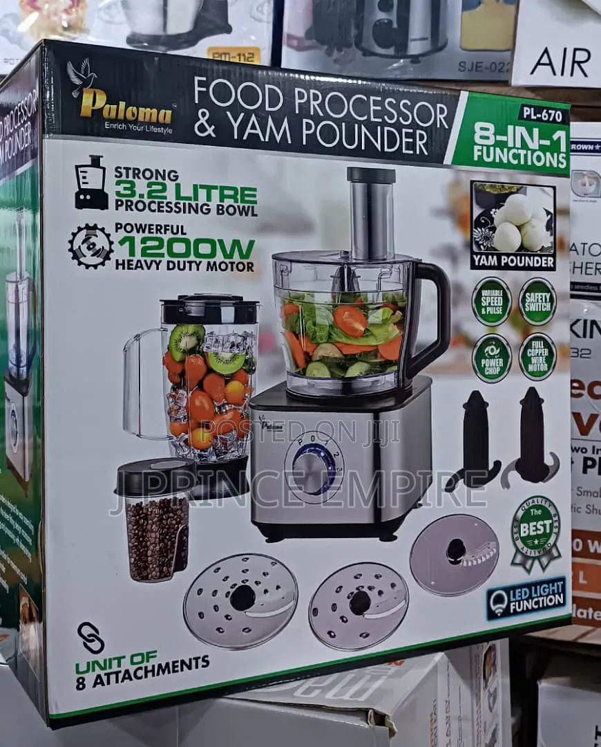 Paloma Food Processor and Yam Pounder - 1000w