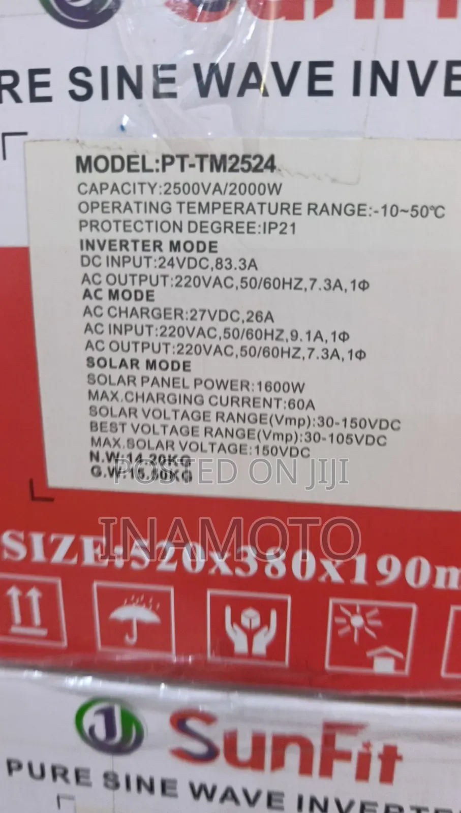 Sunfit 2.5kva Hybrid Inverter