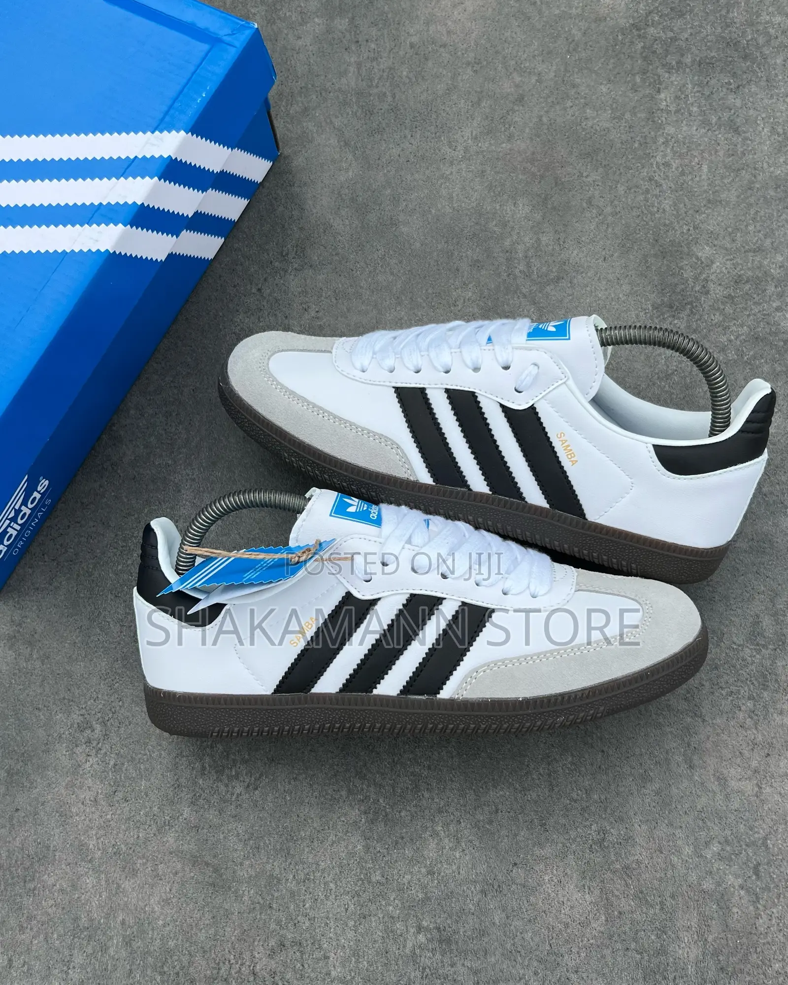 Original Adidas Samba Triple White and Three Stripes Blacl