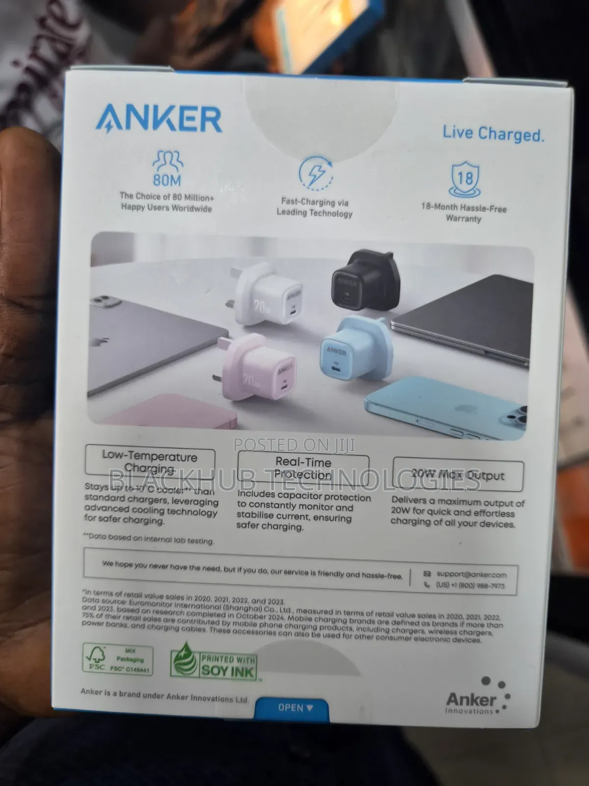 Anker Zolo Fast Charging 20w Pd 3.0, Stylish Design
