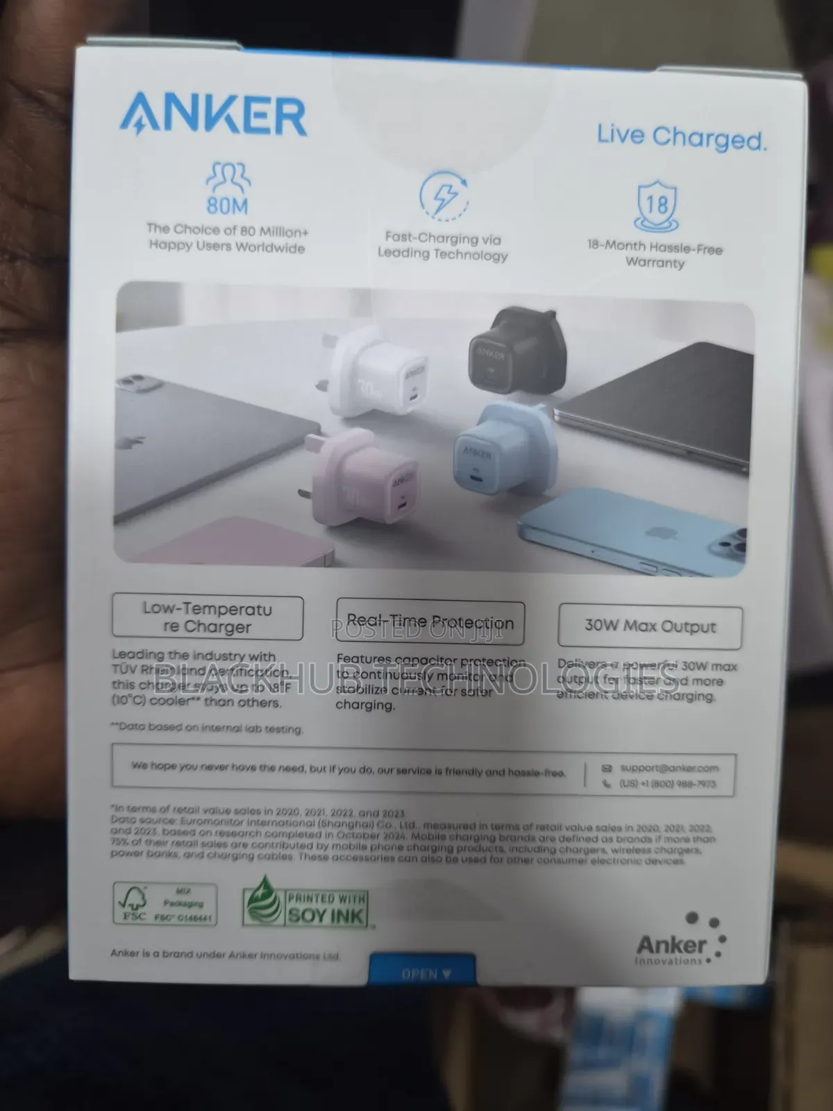 Anker Zolo Fast Charging 30w Pd 3.0, Stylish Design
