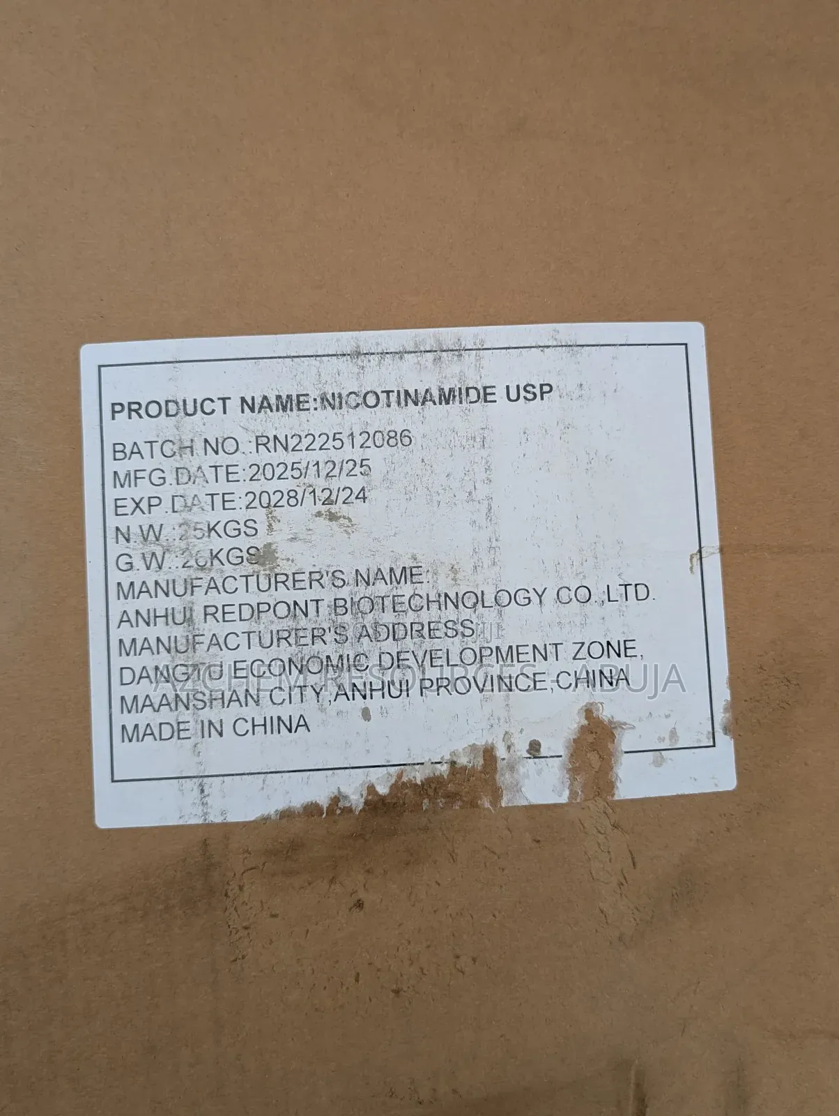 Nicotinamide Usp (Vitamin B3) – 1kg Pharmaceutical Grade