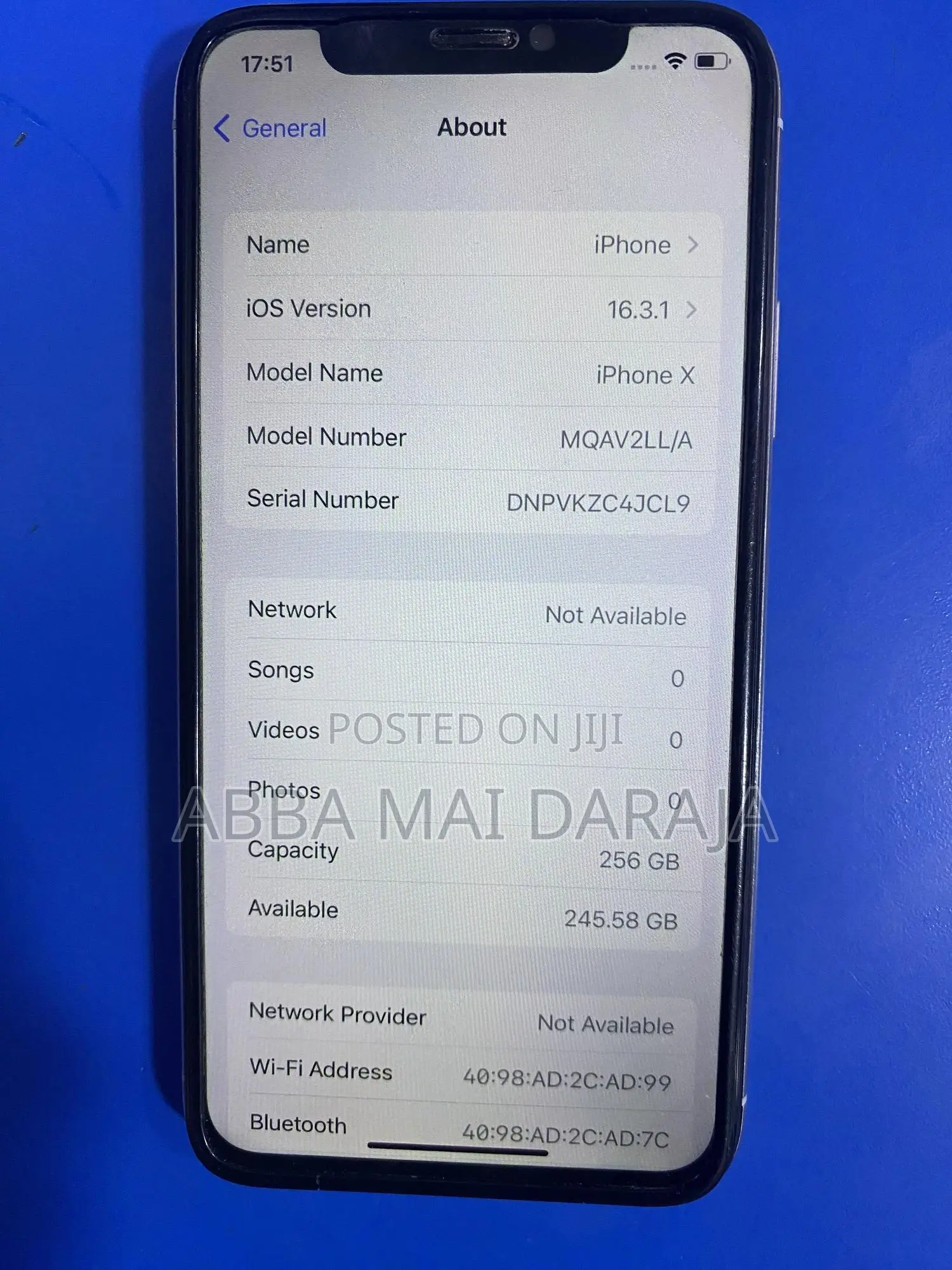 Apple iPhone X 256 GB White