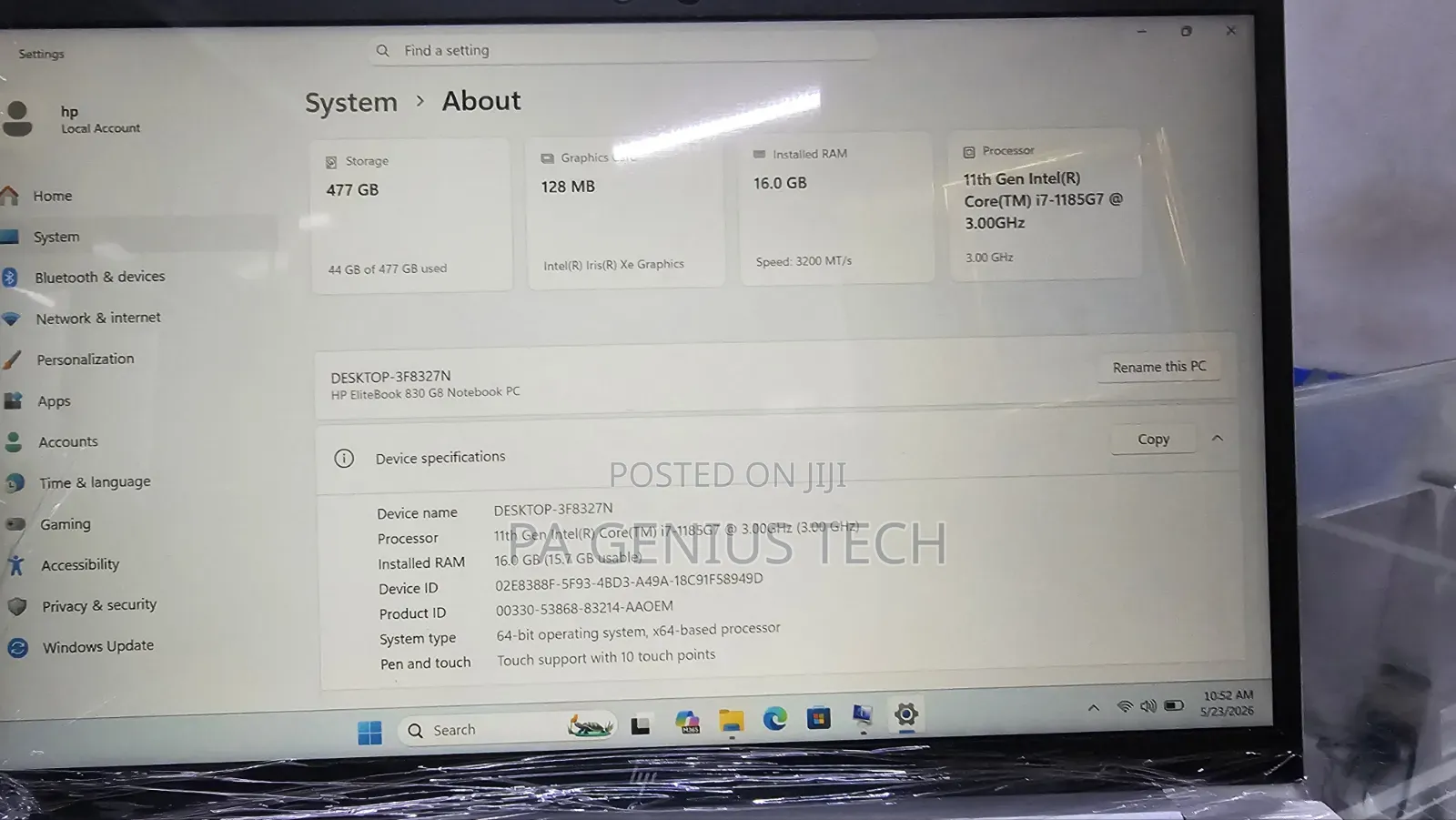 Laptop HP EliteBook 830 G8 16GB Intel Core i7 SSD 512GB