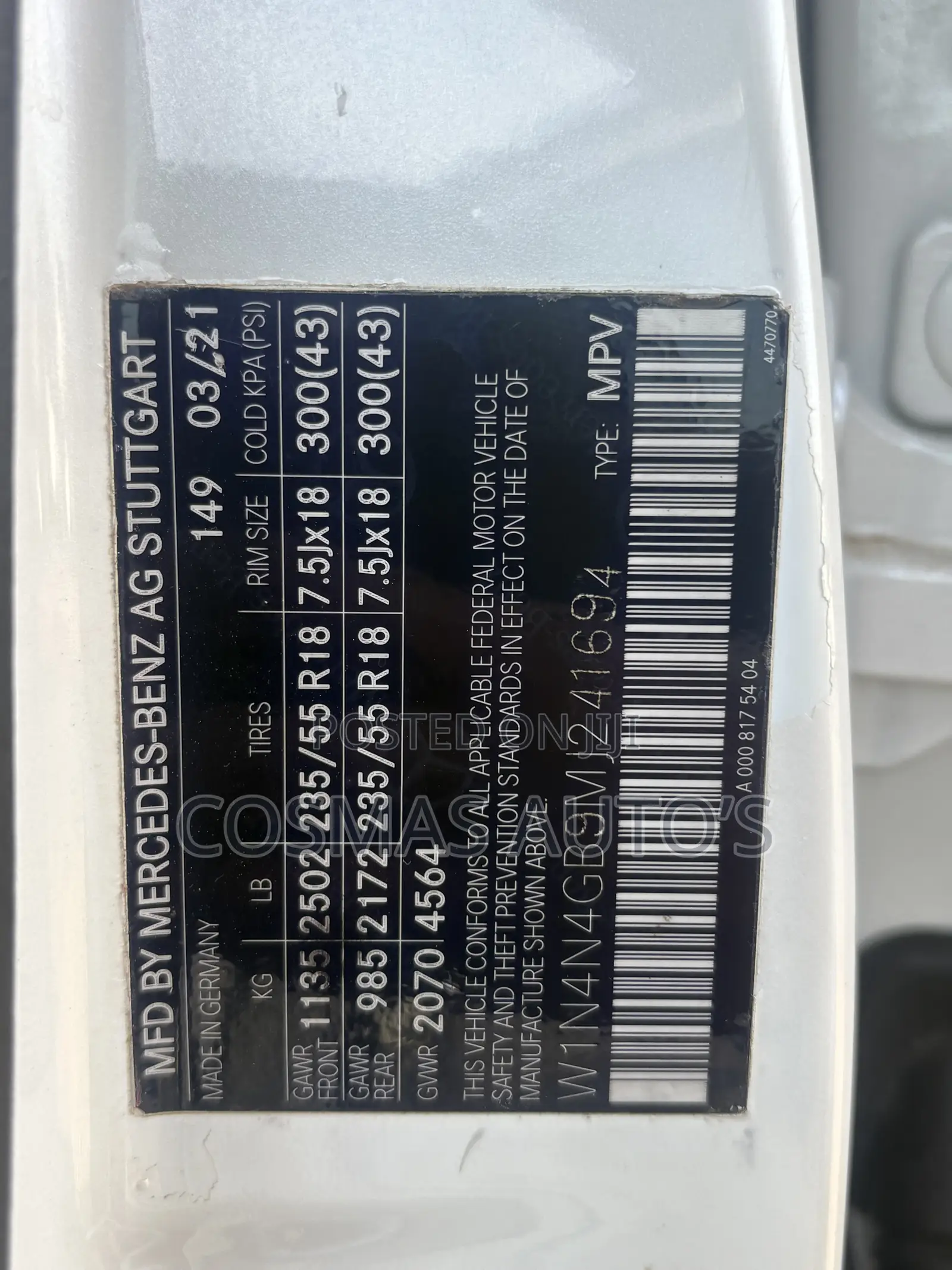 Mercedes-Benz GLA 250 2021 White